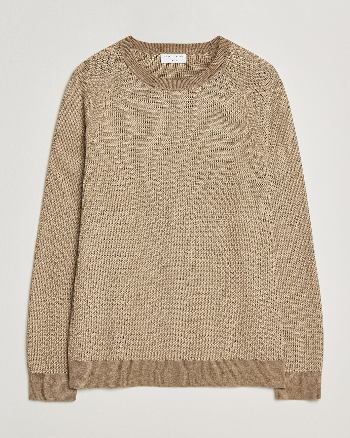 Herr | Tröjor | Tiger of Sweden | Martin Knitted Sweater Umber Brown