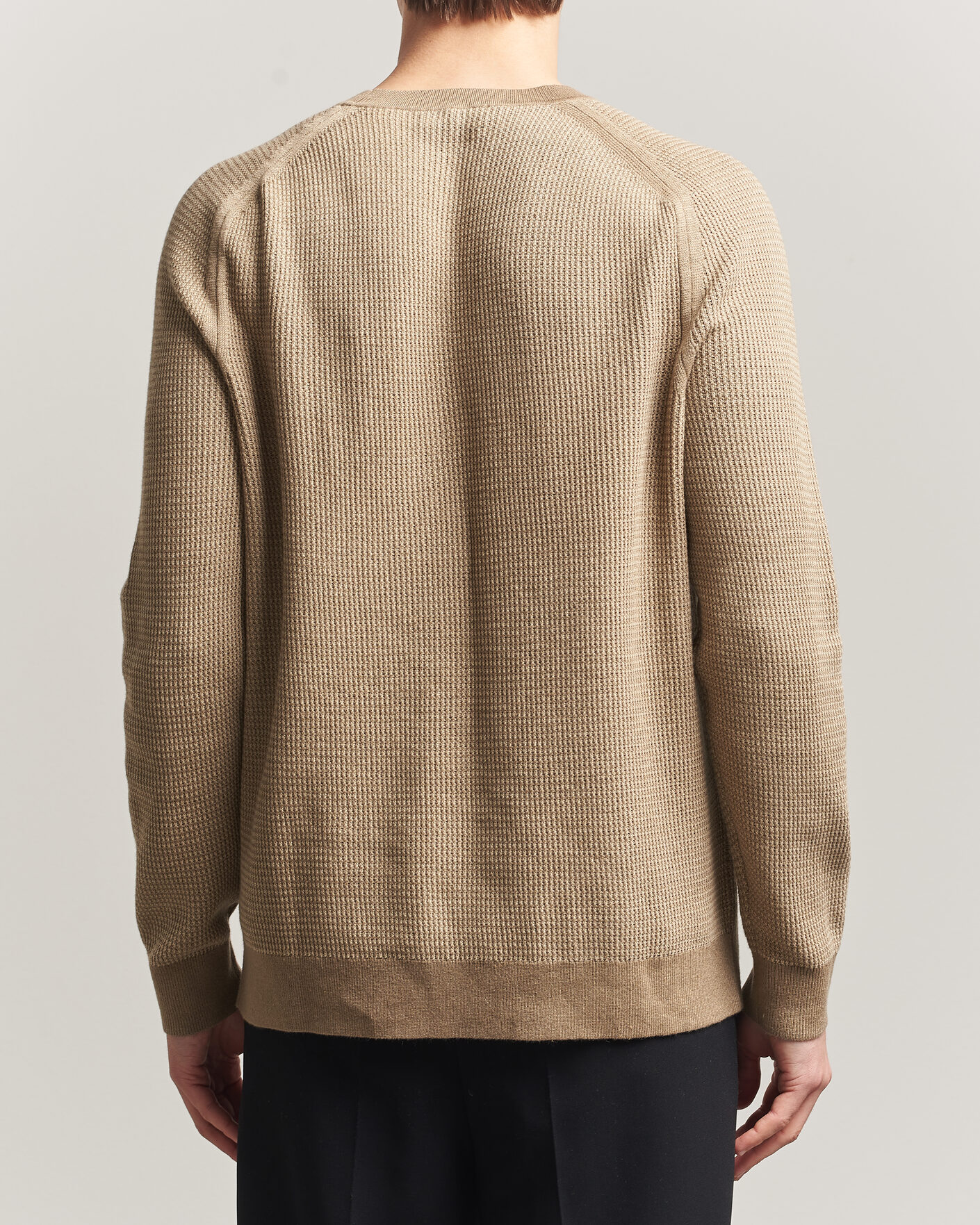 Herr | Tröjor | Tiger of Sweden | Martin Knitted Sweater Umber Brown