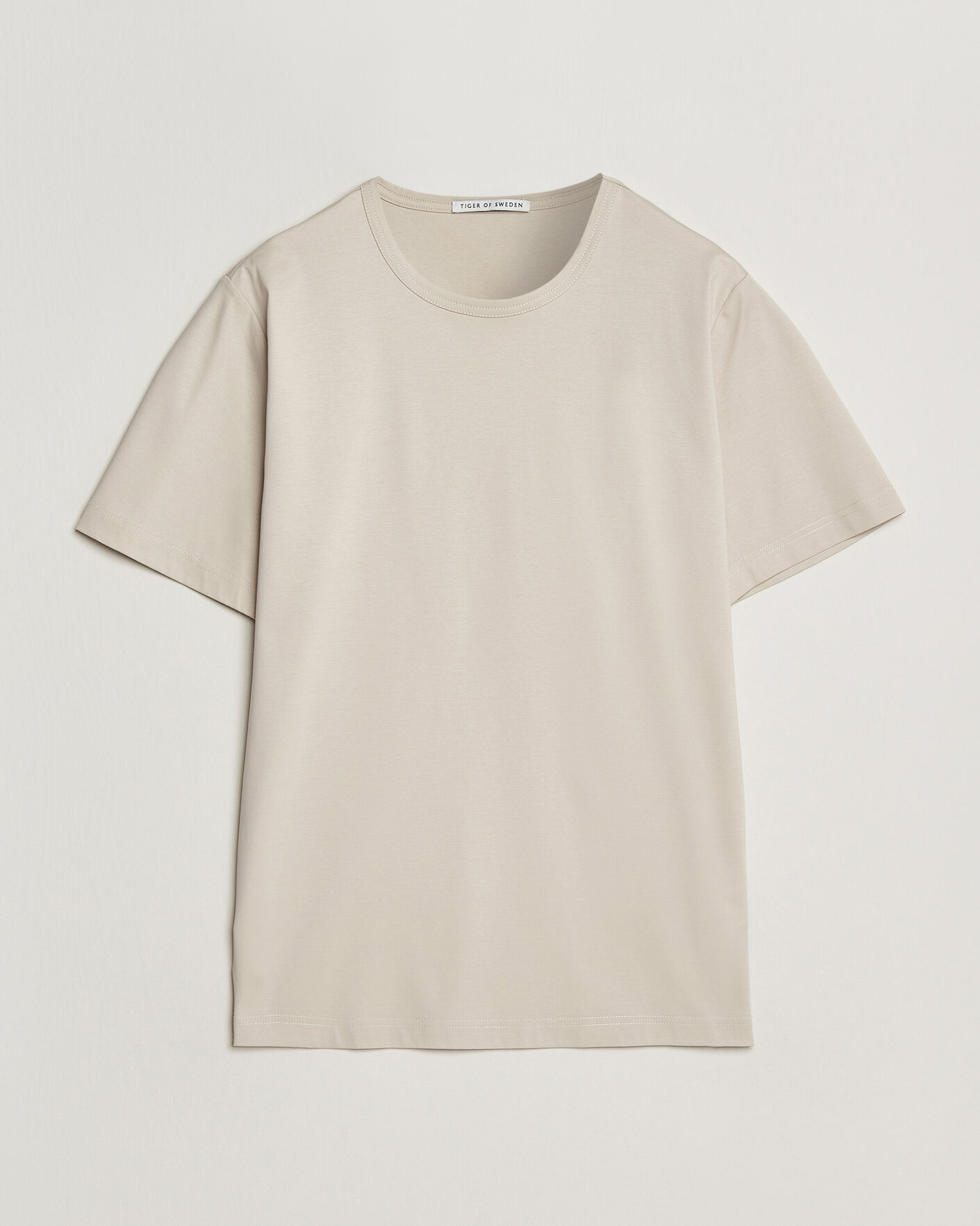 Herr | T-Shirts | Tiger of Sweden | Olaf Mercerized Cotton T-Shirt Seline Grey