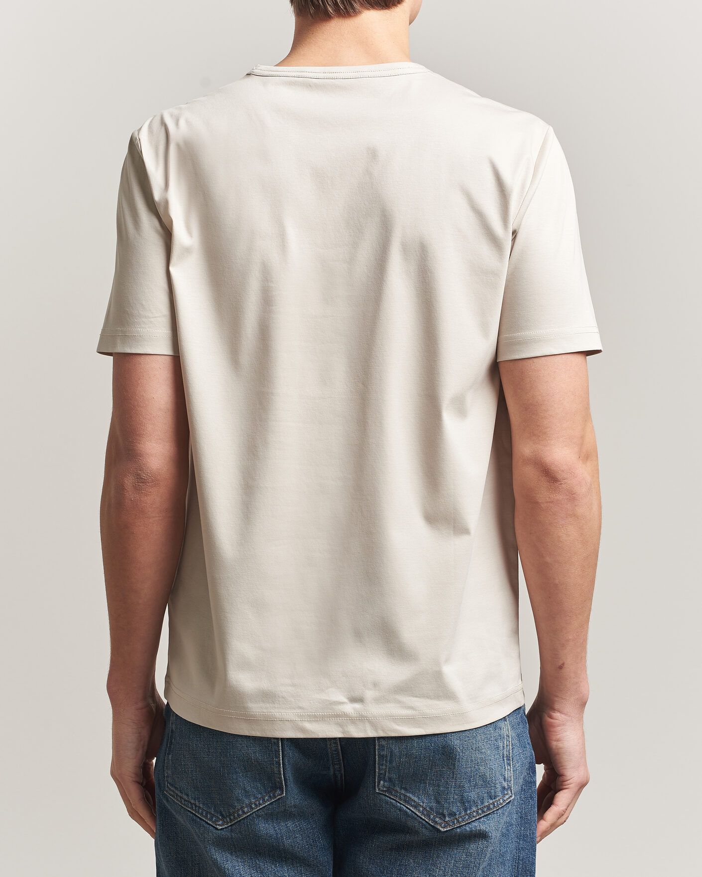 Herr | T-Shirts | Tiger of Sweden | Olaf Mercerized Cotton T-Shirt Seline Grey