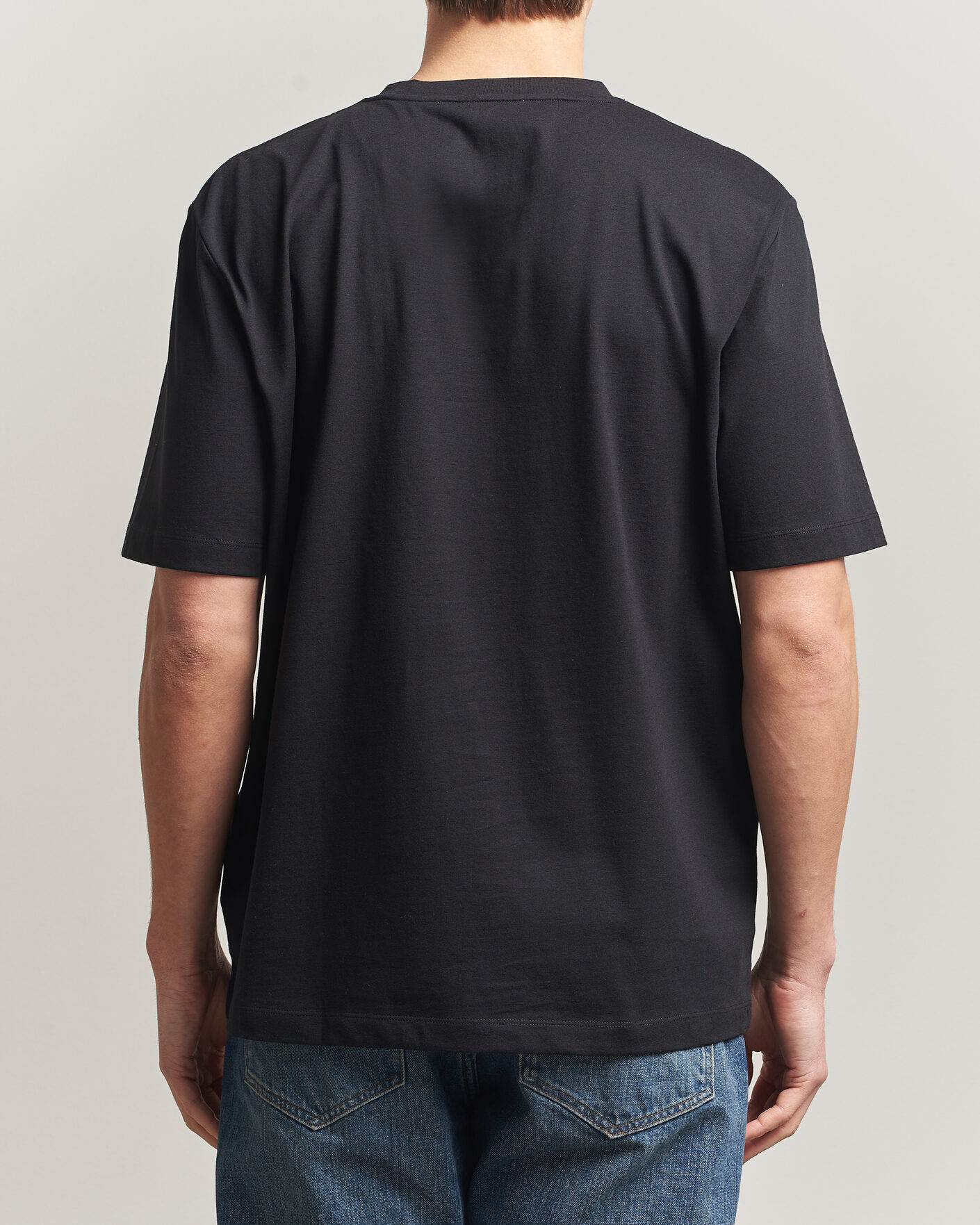 Herr | T-Shirts | Tiger of Sweden | Pro Cotton Logo T-Shirt Black
