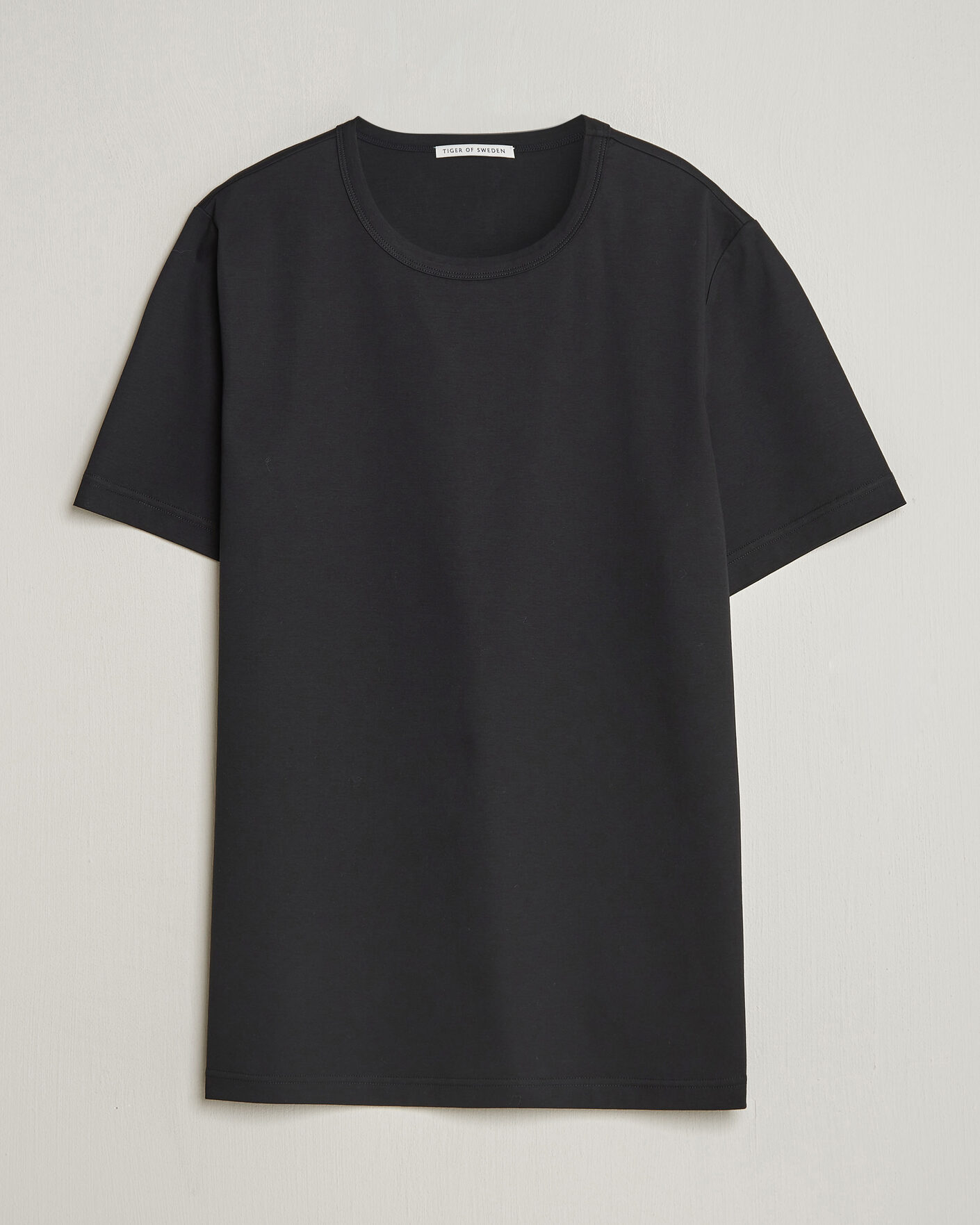 Herr | T-Shirts | Tiger of Sweden | Olaf Mercerized Cotton T-Shirt Black