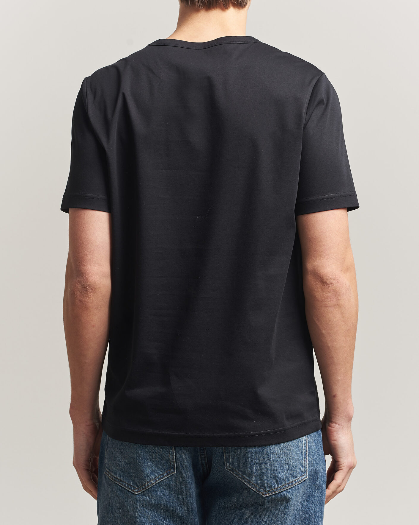 Herr | T-Shirts | Tiger of Sweden | Olaf Mercerized Cotton T-Shirt Black