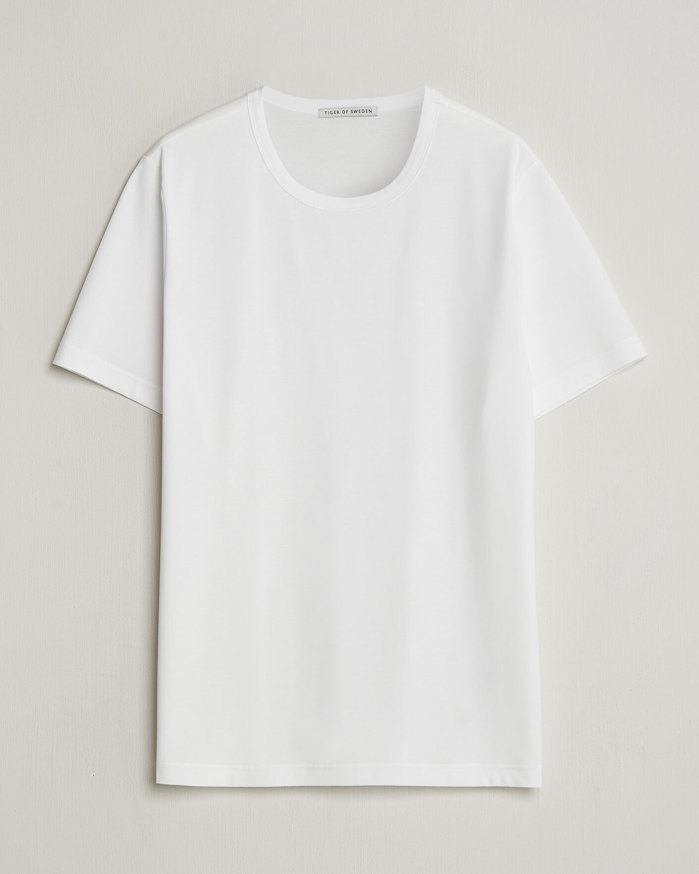 Herr | T-Shirts | Tiger of Sweden | Olaf Mercerized Cotton T-Shirt Pure White