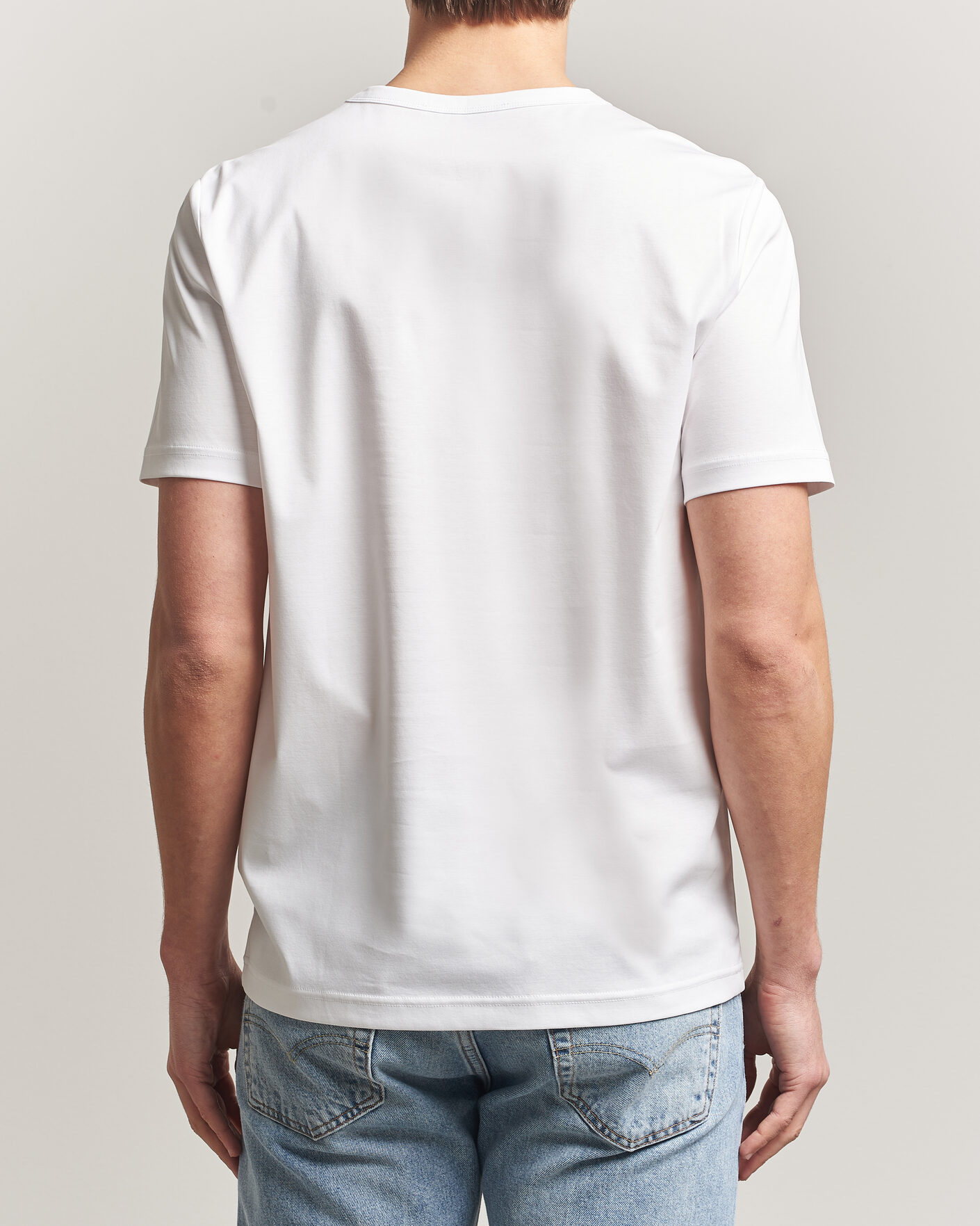 Herr | T-Shirts | Tiger of Sweden | Olaf Mercerized Cotton T-Shirt Pure White
