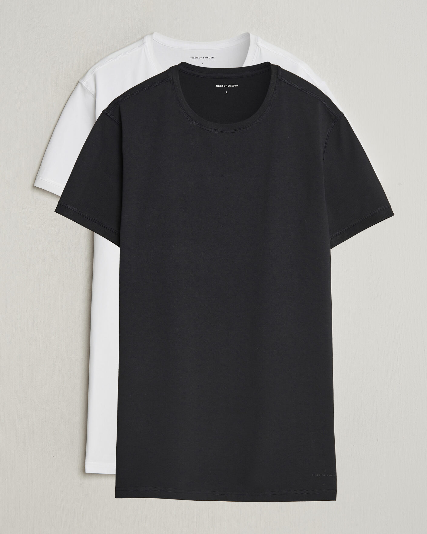 Herr | T-Shirts | Tiger of Sweden | Heimdal 2-Pack Crew Neck T-Shirt Pure White