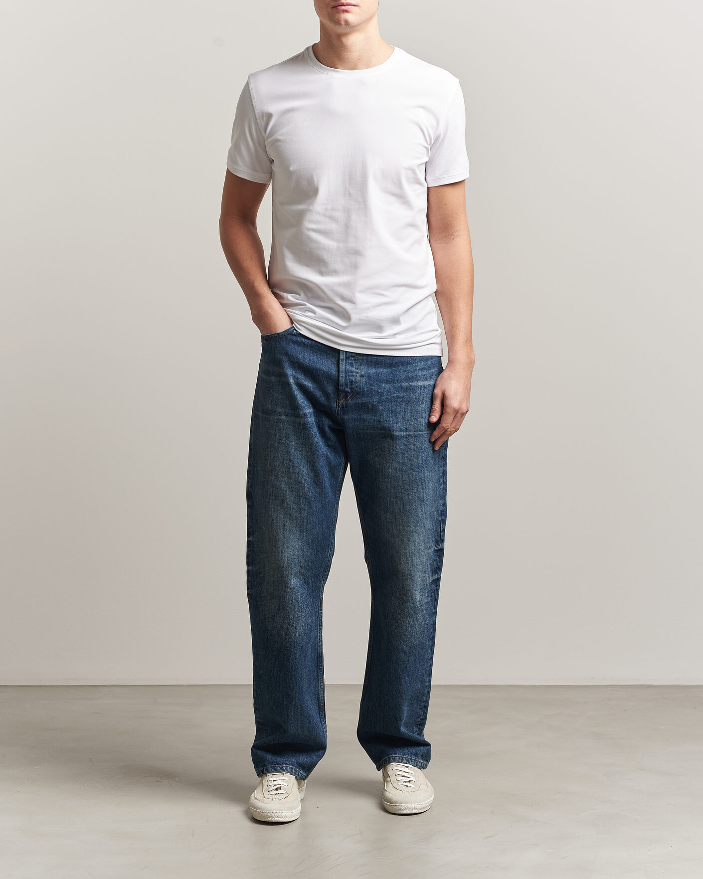 Herr | T-Shirts | Tiger of Sweden | Heimdal 2-Pack Crew Neck T-Shirt Pure White