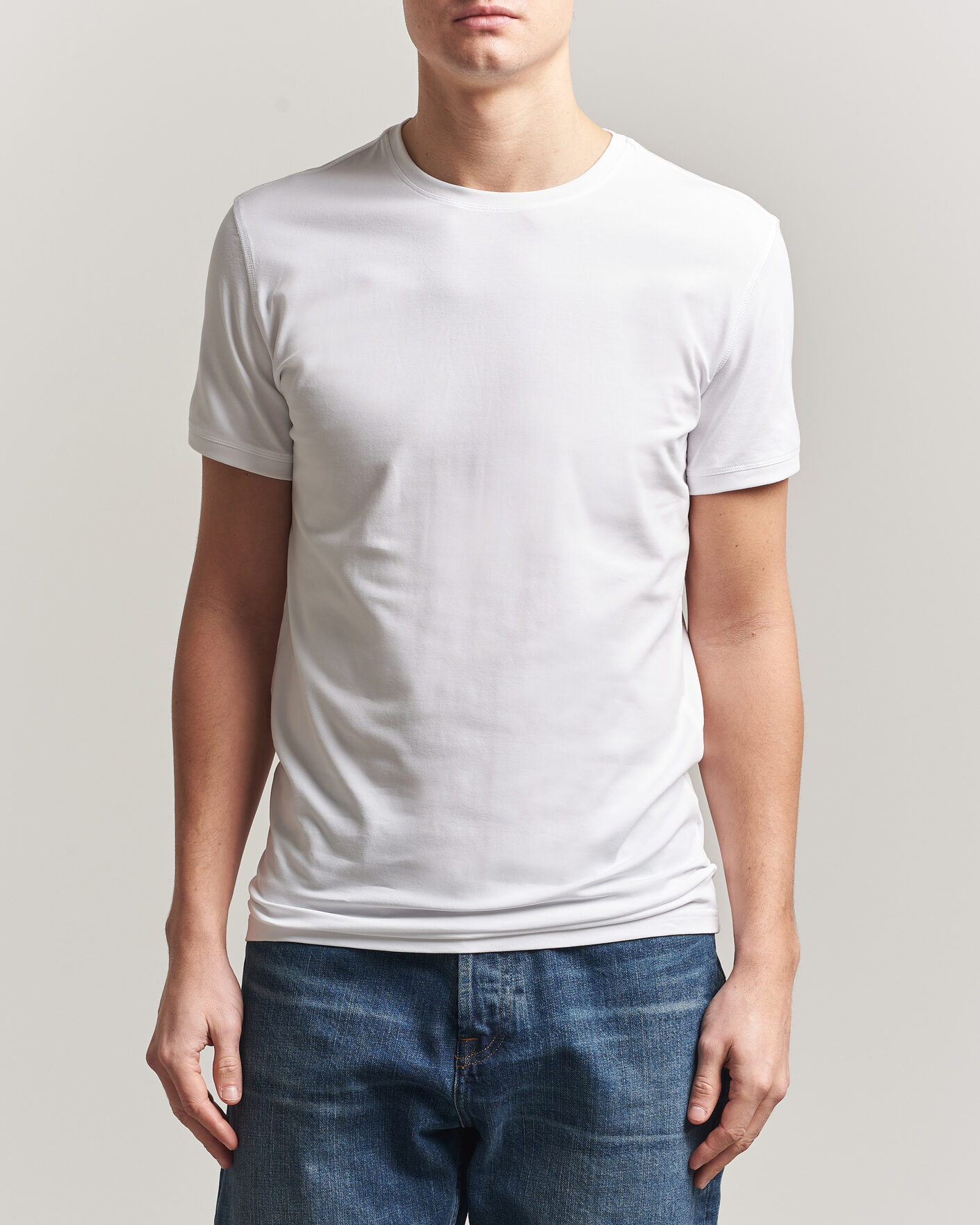 Herr | T-Shirts | Tiger of Sweden | Heimdal 2-Pack Crew Neck T-Shirt Pure White