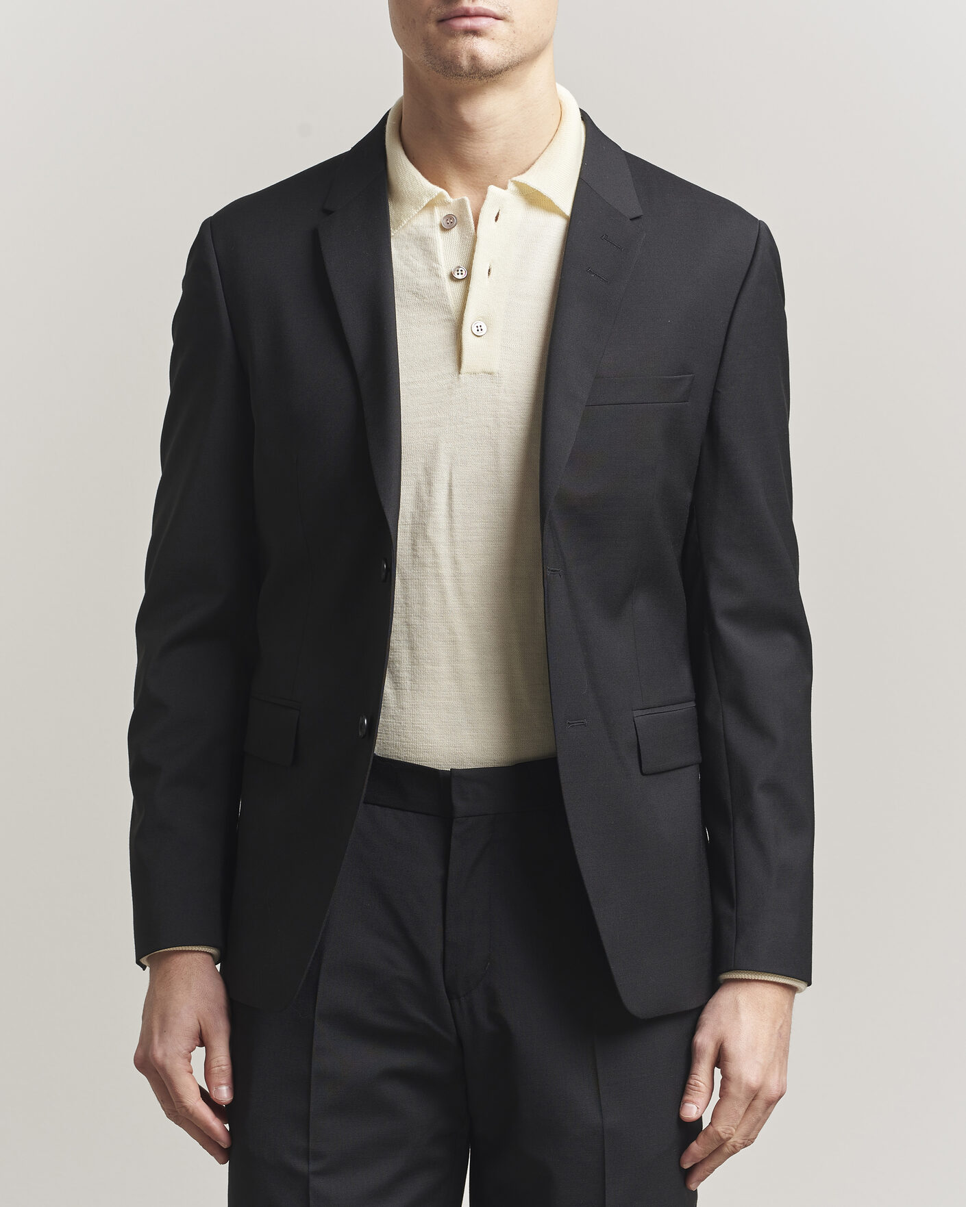 Herr | Kavajer | Tiger of Sweden | Jamie Wool Travel Suit Blazer Black