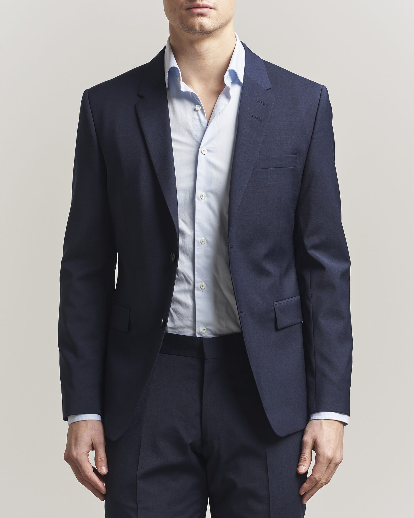 Herr | Kavajer | Tiger of Sweden | Jamie Wool Travel Suit Blazer Royal Blue