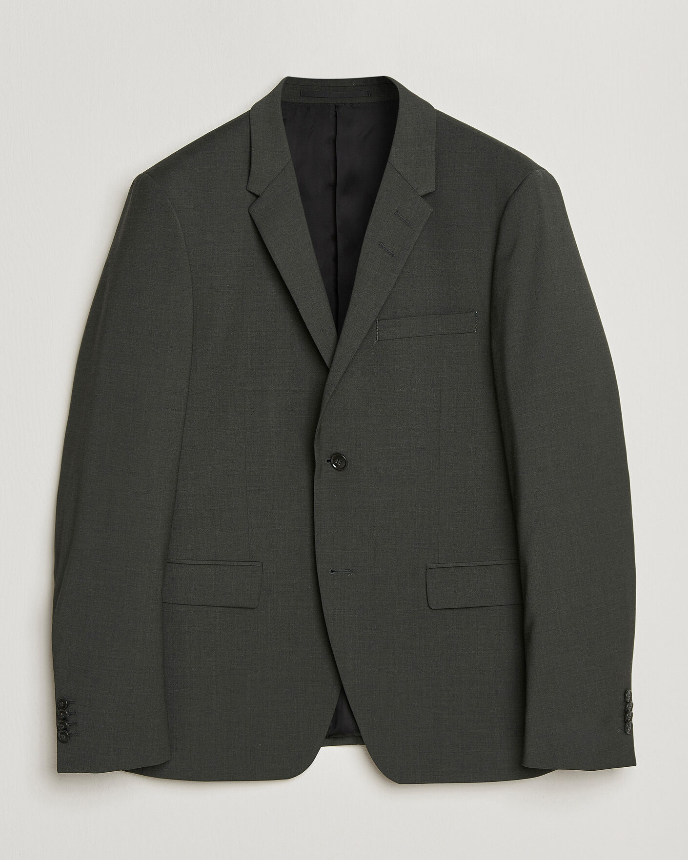 Herr | Kavajer | Tiger of Sweden | Jamie Wool Travel Suit Blazer Olive Extreme
