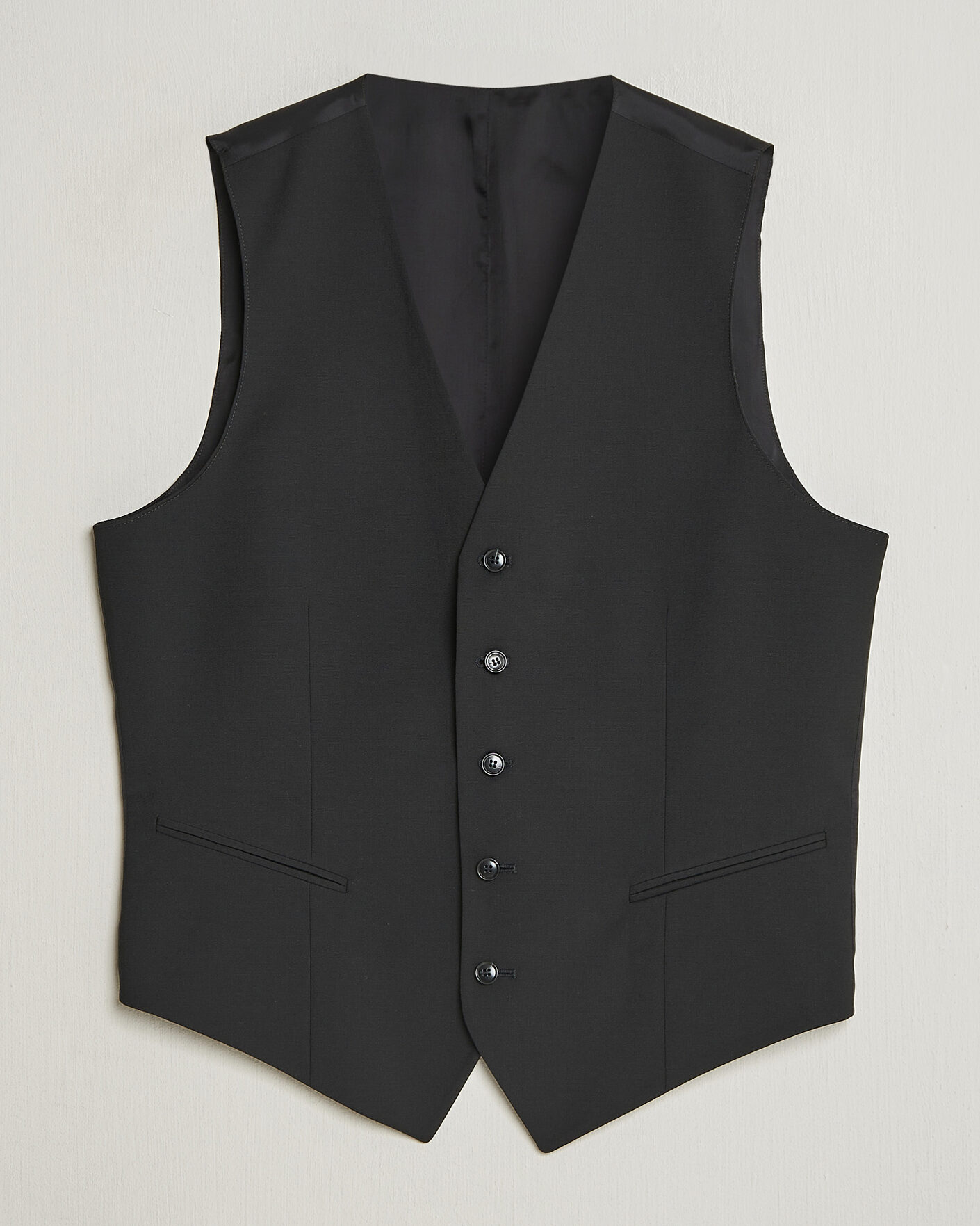 Herr | Västar | Tiger of Sweden | Winston Wool Travel Waistcoat Black