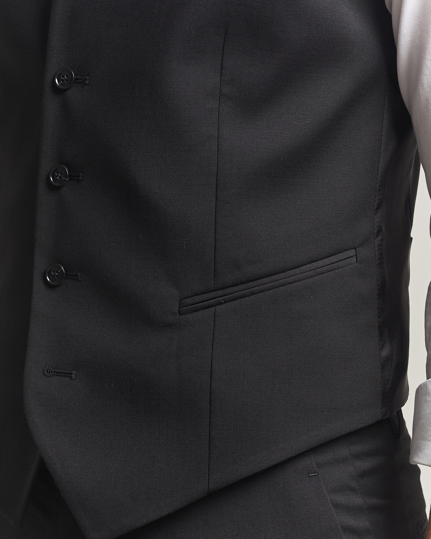 Herr | Västar | Tiger of Sweden | Winston Wool Travel Waistcoat Black