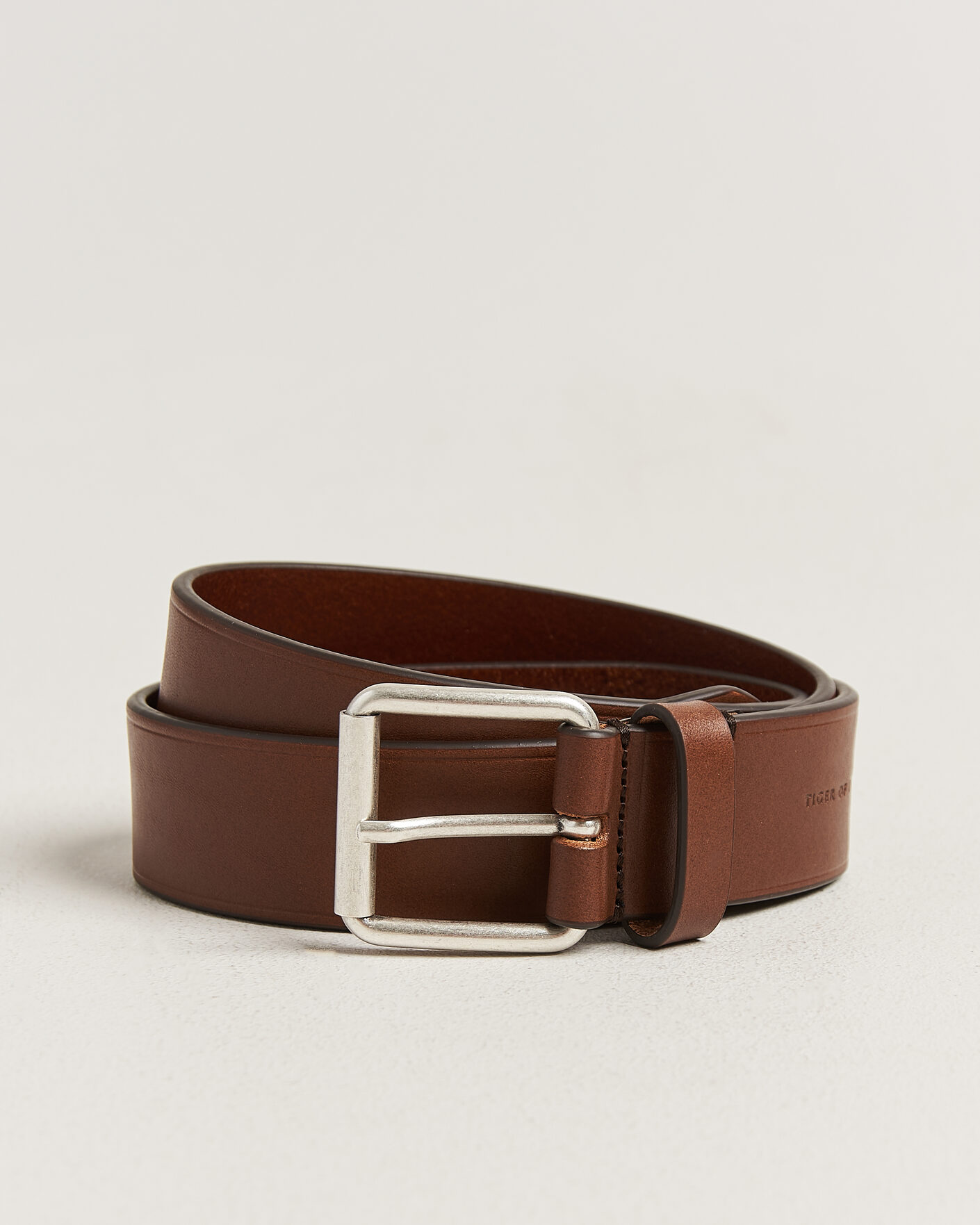 Herr | Bälten | Tiger of Sweden | Labori Leather Belt Dark Brown