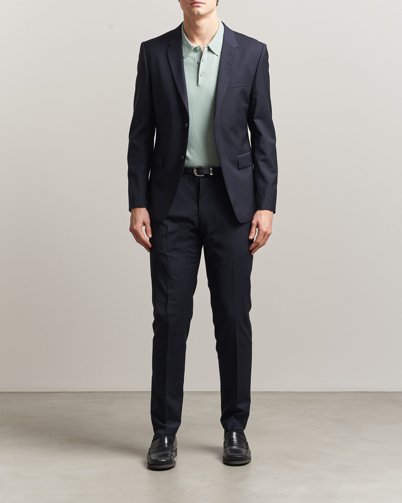 Herr | Byxor | Tiger of Sweden | Tenuta Wool Travel Suit Trousers Dark Ink