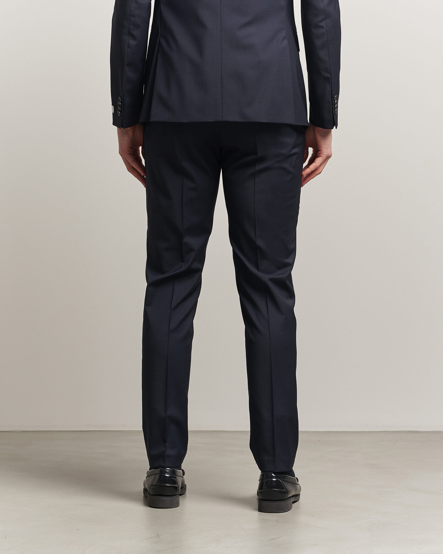Herr | Byxor | Tiger of Sweden | Tenuta Wool Travel Suit Trousers Dark Ink