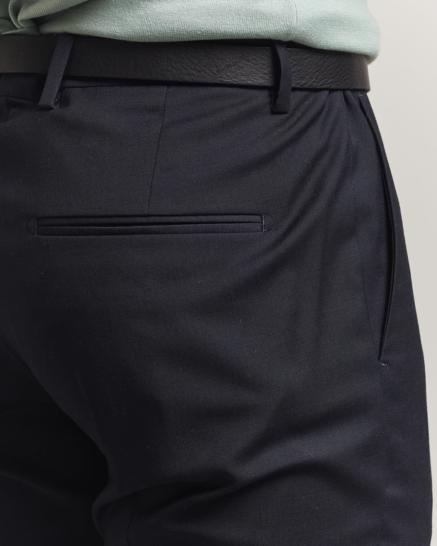 Herr | Byxor | Tiger of Sweden | Tenuta Wool Travel Suit Trousers Dark Ink