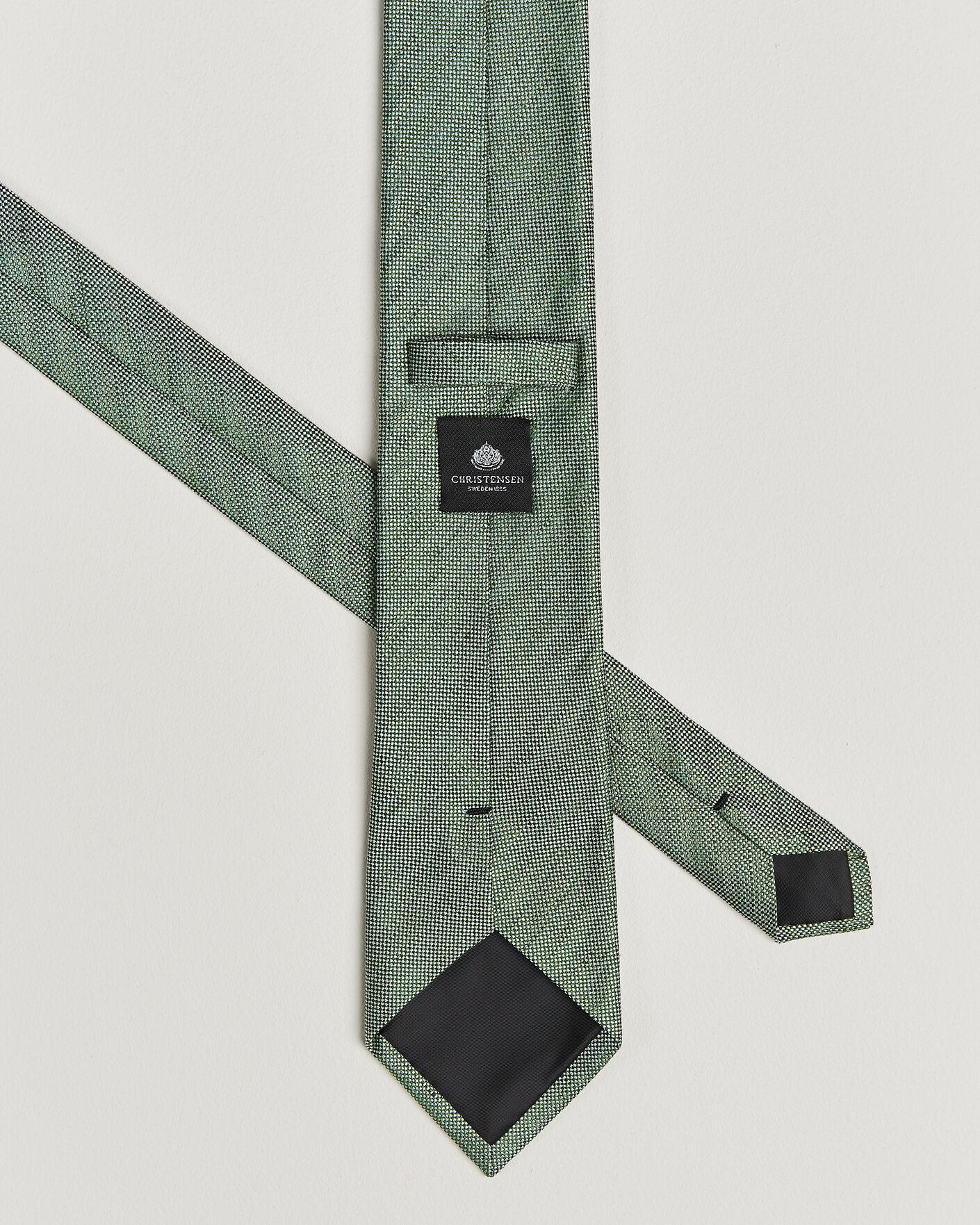 Herr | Slipsar | Amanda Christensen | Box Set Printed Silk 8cm Tie With Pocket Square Green