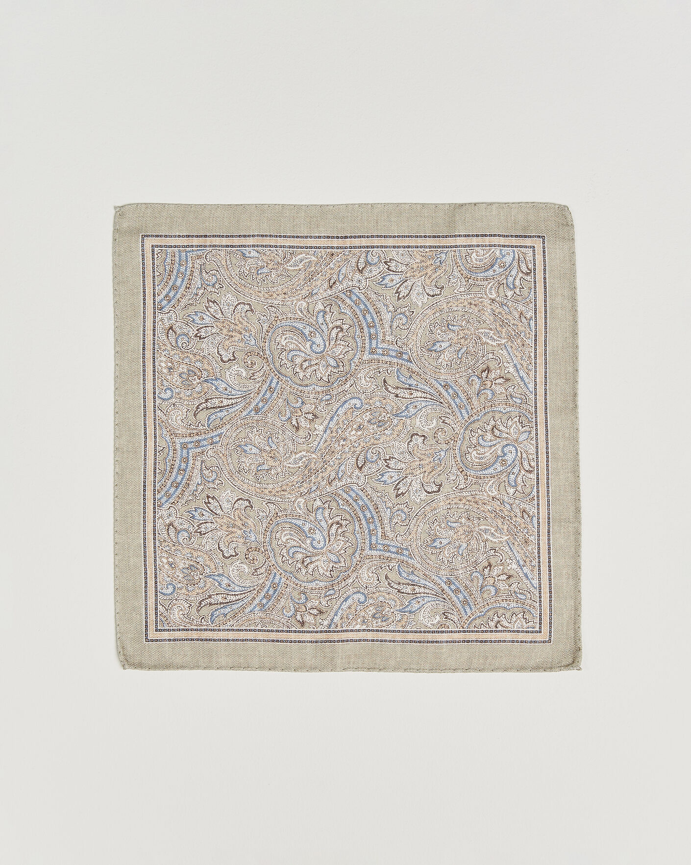 Herr | Näsdukar | Amanda Christensen | Silk Shappe Double Faced Pocket Square Green