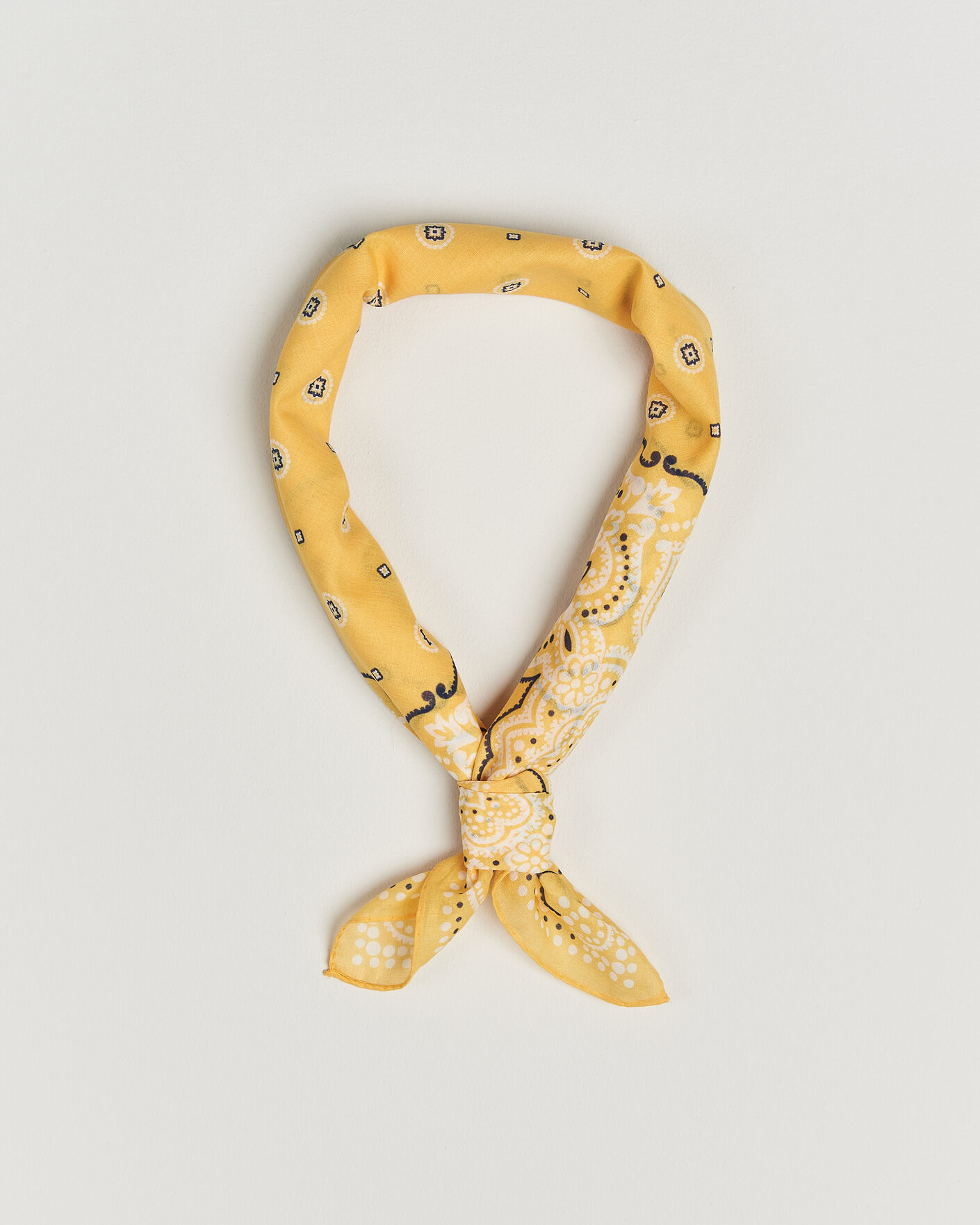 Herr | Scarves | Amanda Christensen | Cotton Voilé Medallion Bandana Yellow