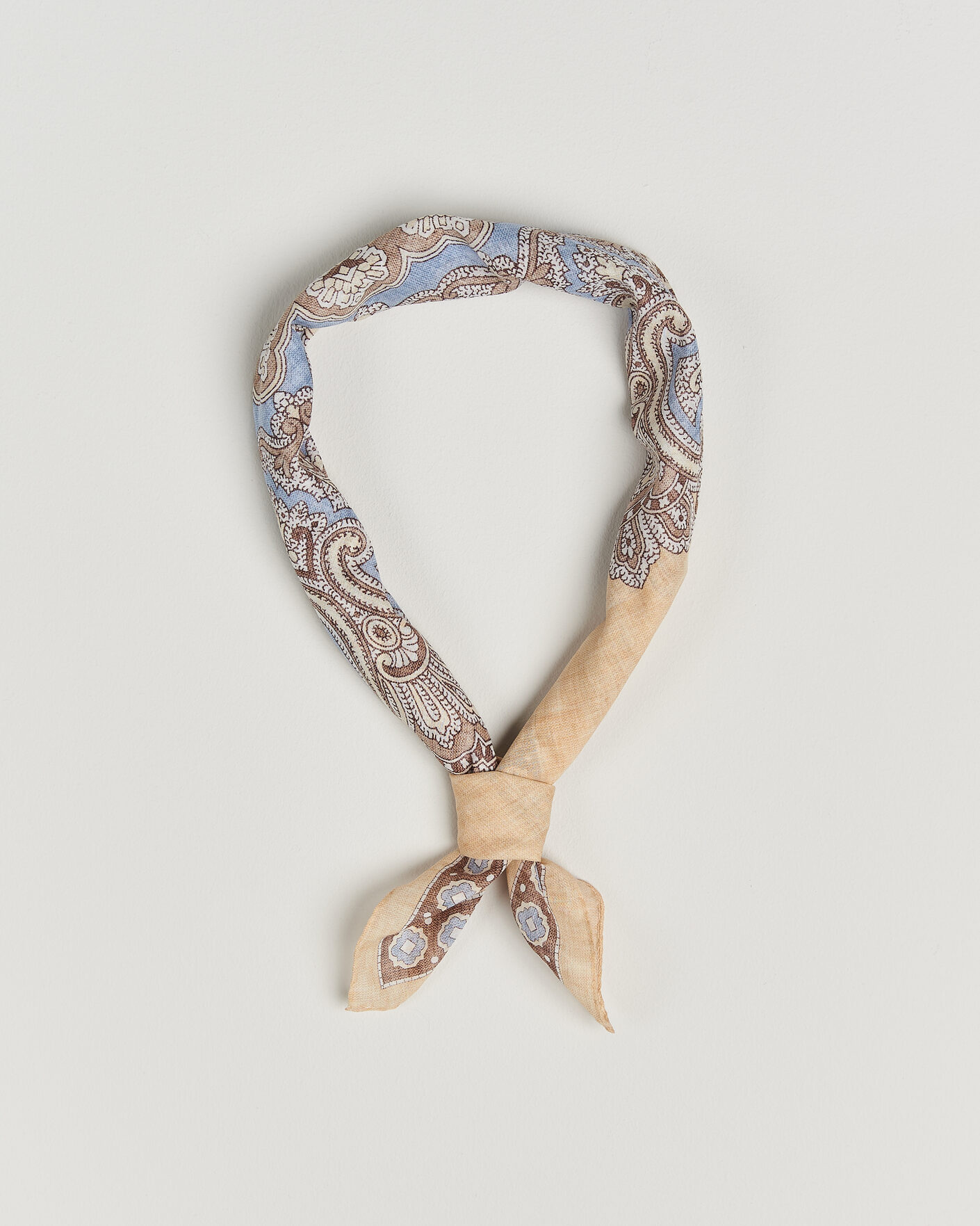 Herr | Scarves | Amanda Christensen | Cotton Voilé Large Paisley Bandana Yellow