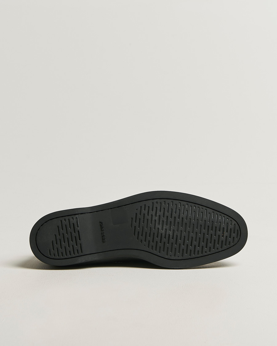 Herr | Seglarskor | John Lobb | Foil Boat Shoes Black Grain