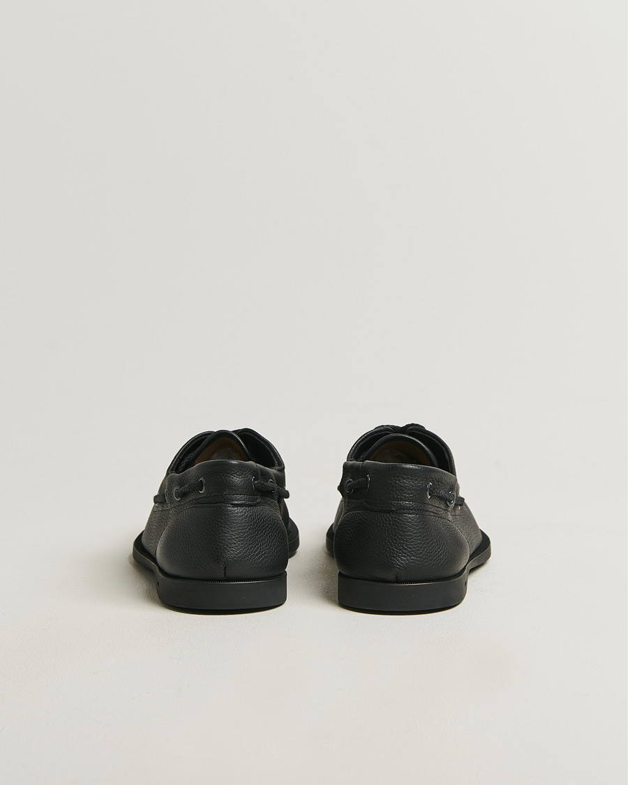 Herr | Seglarskor | John Lobb | Foil Boat Shoes Black Grain