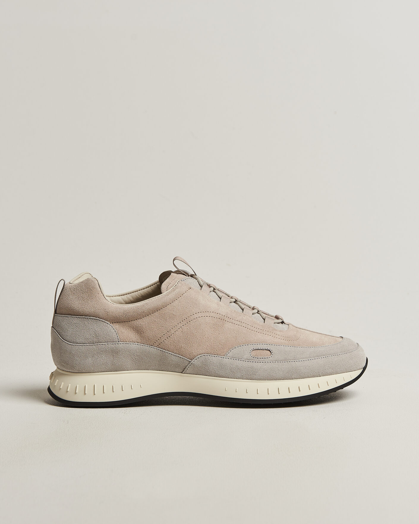 Herr | Sneakers | John Lobb | Laced Running Sneakers Sand Suede