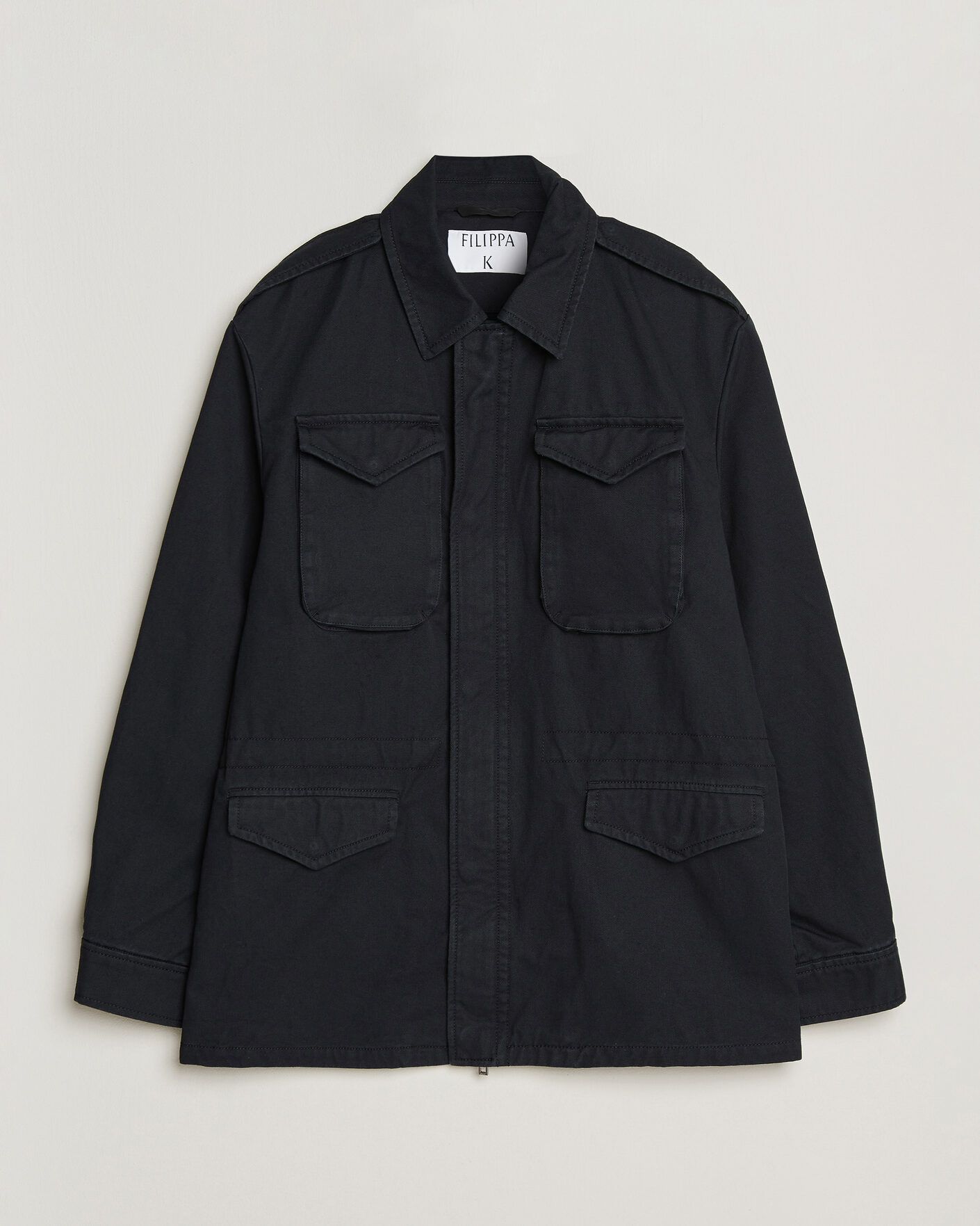 Herr | Jackor | Filippa K | Cotton Field Jacket Black