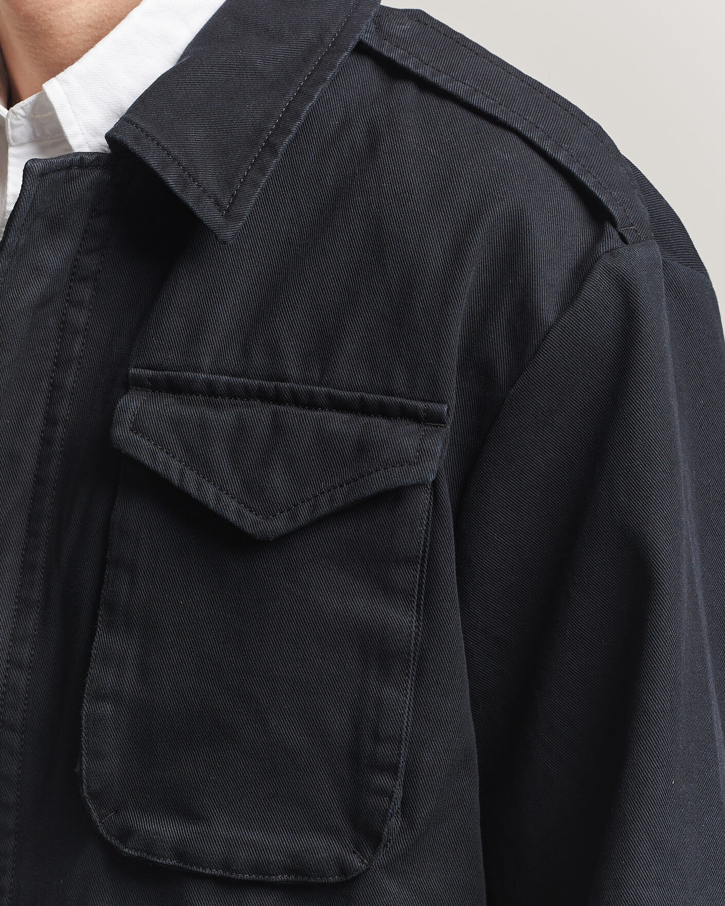 Herr | Jackor | Filippa K | Cotton Field Jacket Black