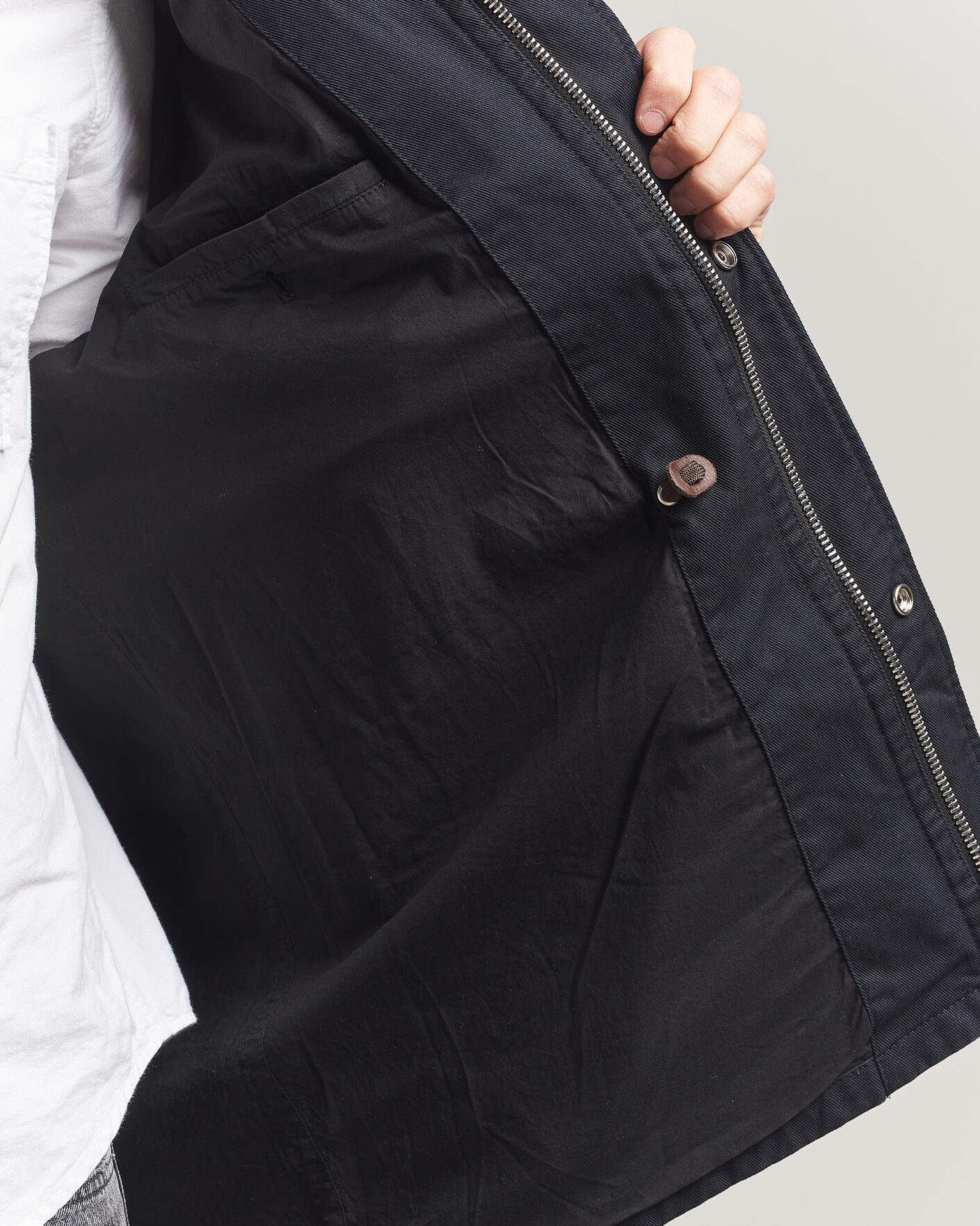 Herr | Jackor | Filippa K | Cotton Field Jacket Black