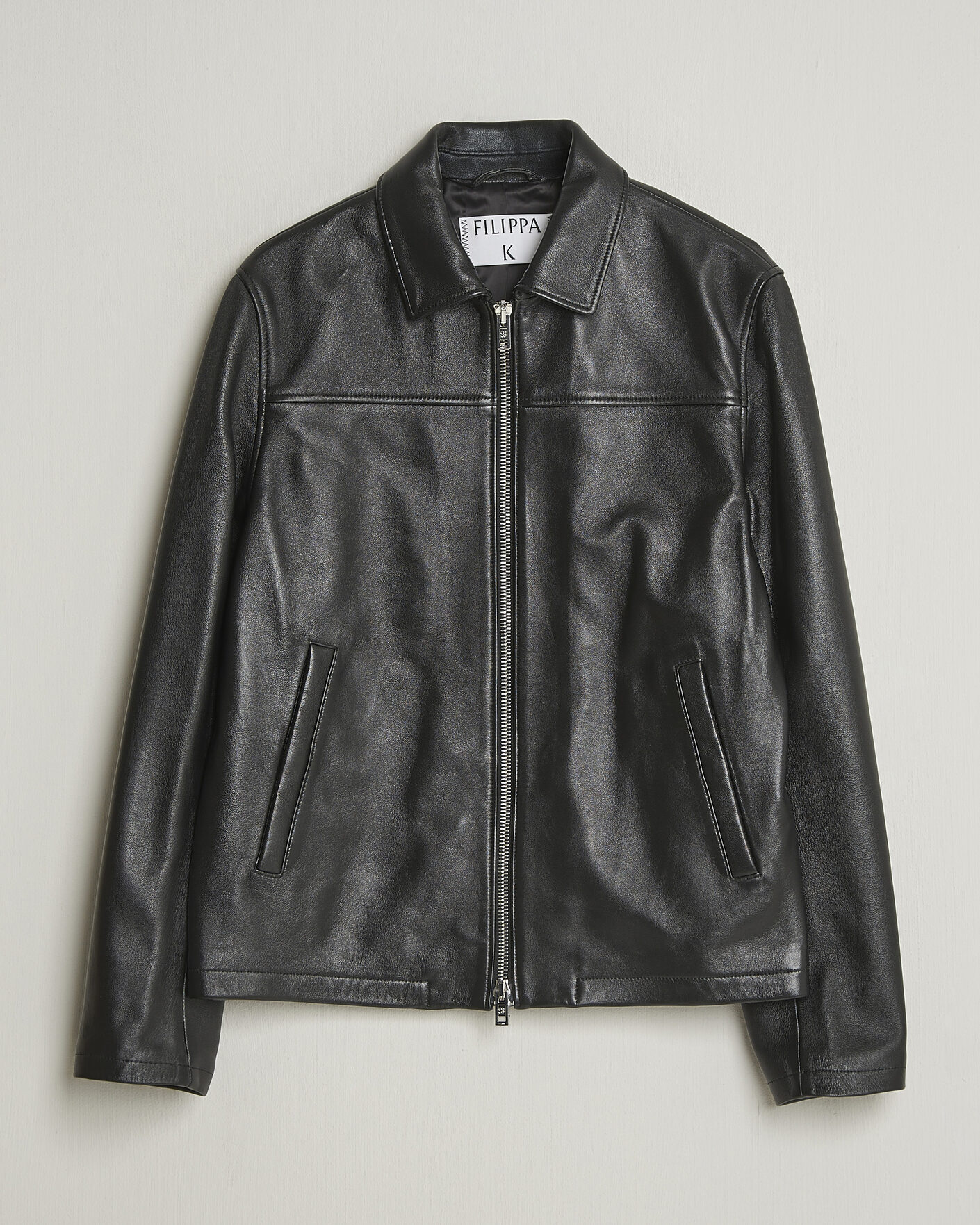Herr | Jackor | Filippa K | Leather Coach Jacket Black
