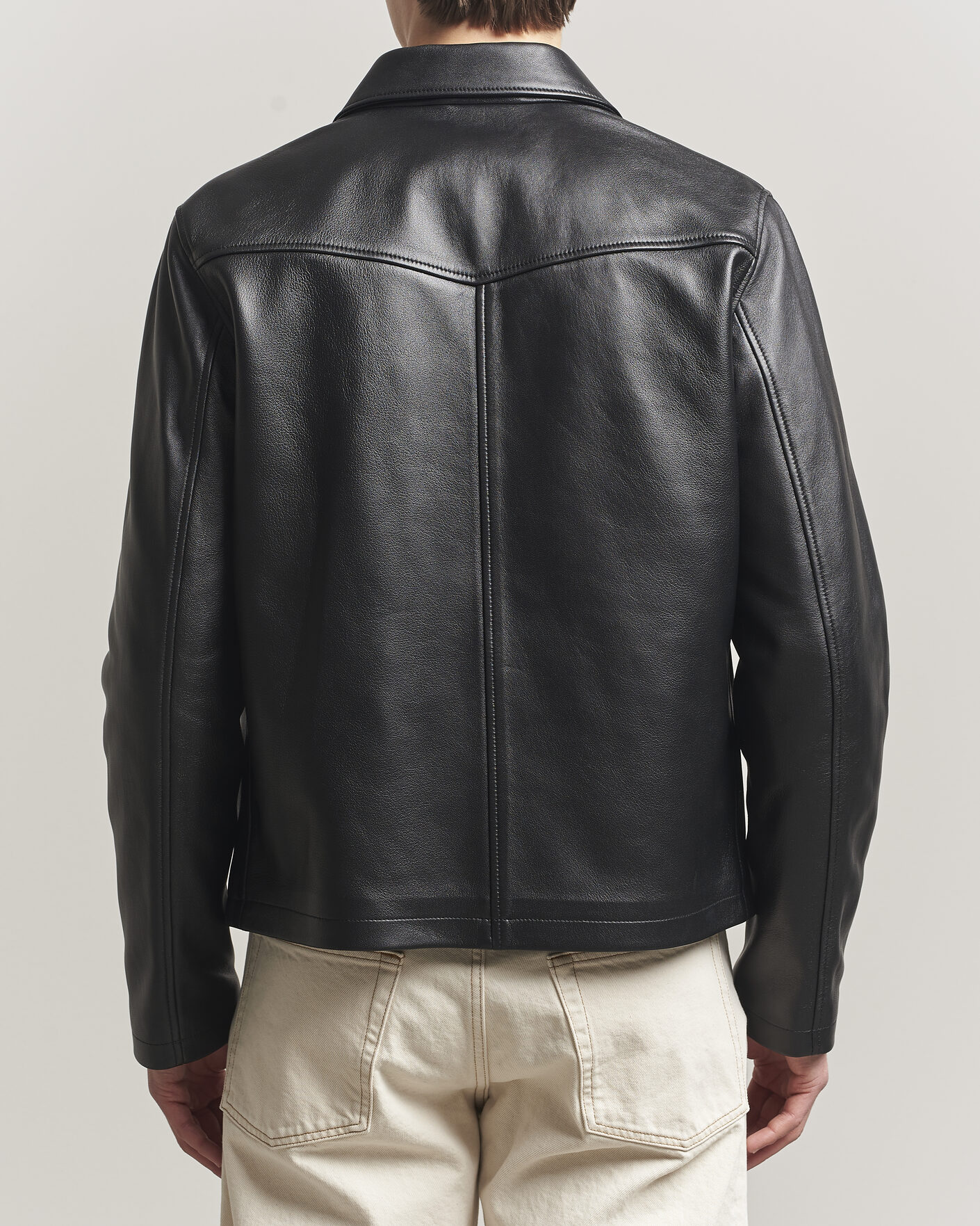 Herr | Jackor | Filippa K | Leather Coach Jacket Black