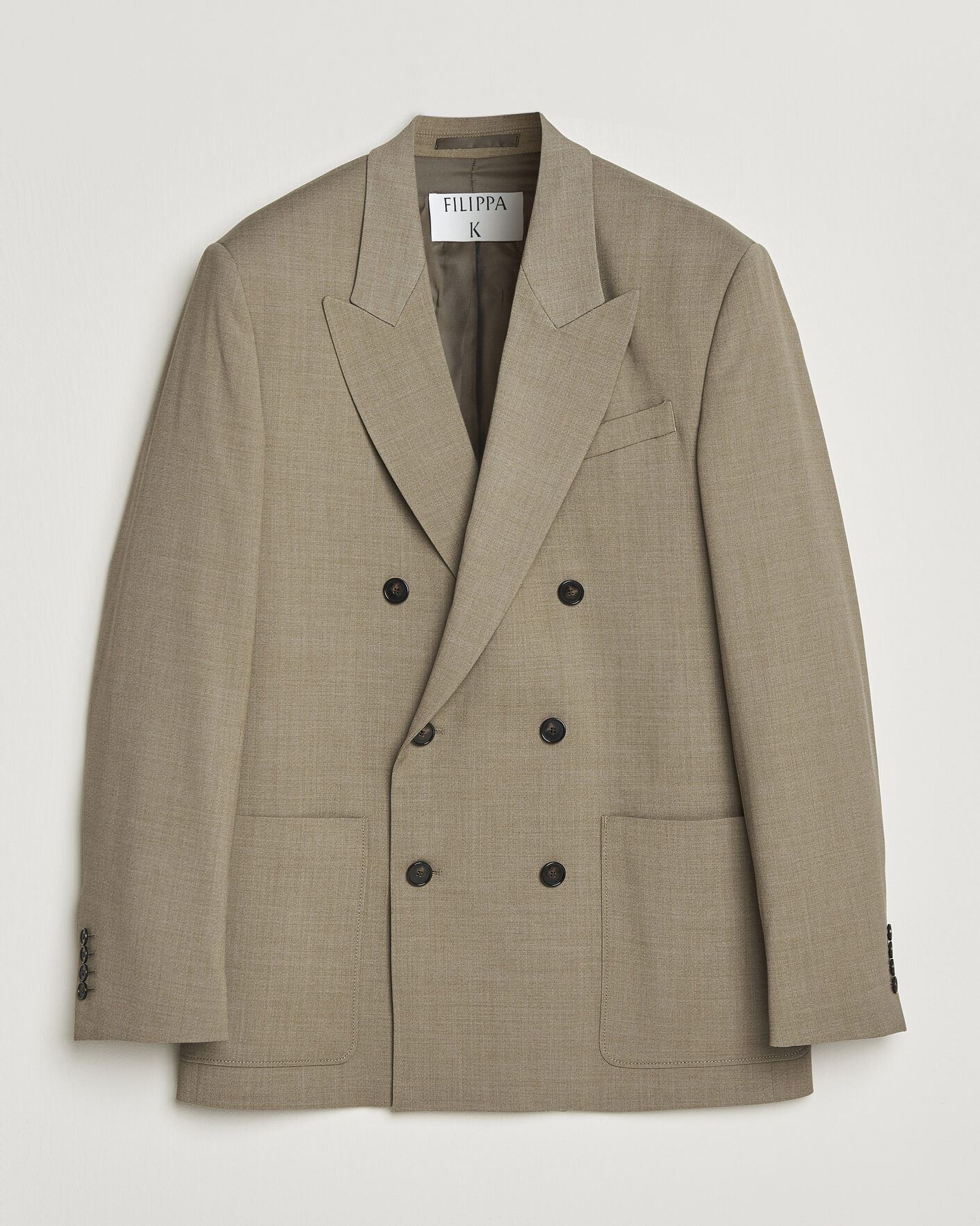 Herr | Kavajer | Filippa K | Michael Wool Double Breasted Blazer Light Driftwood