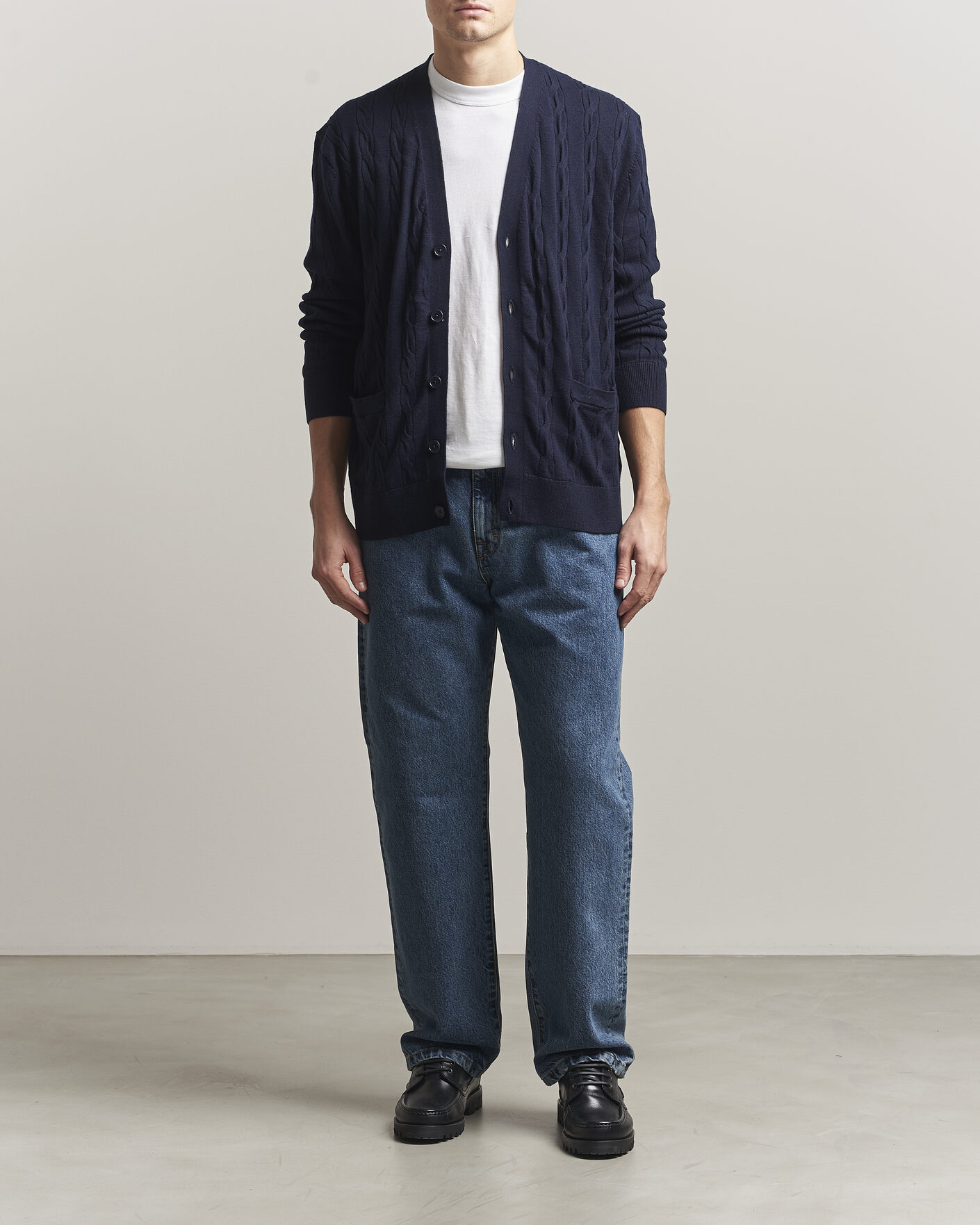 Herr | Jeans | Filippa K | Workwear Jeans Washed Mid Blue