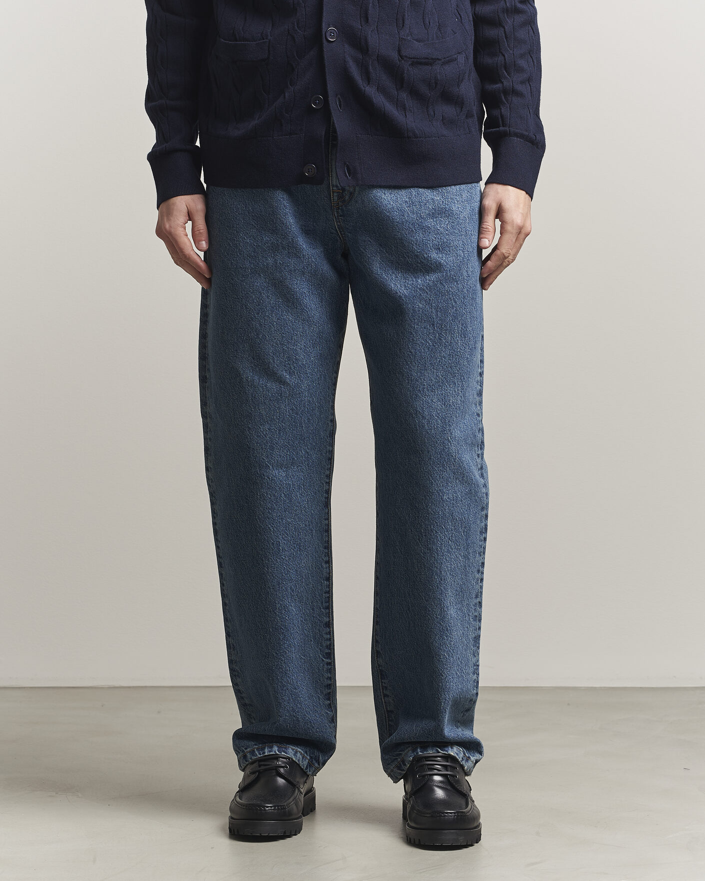 Herr | Jeans | Filippa K | Workwear Jeans Washed Mid Blue