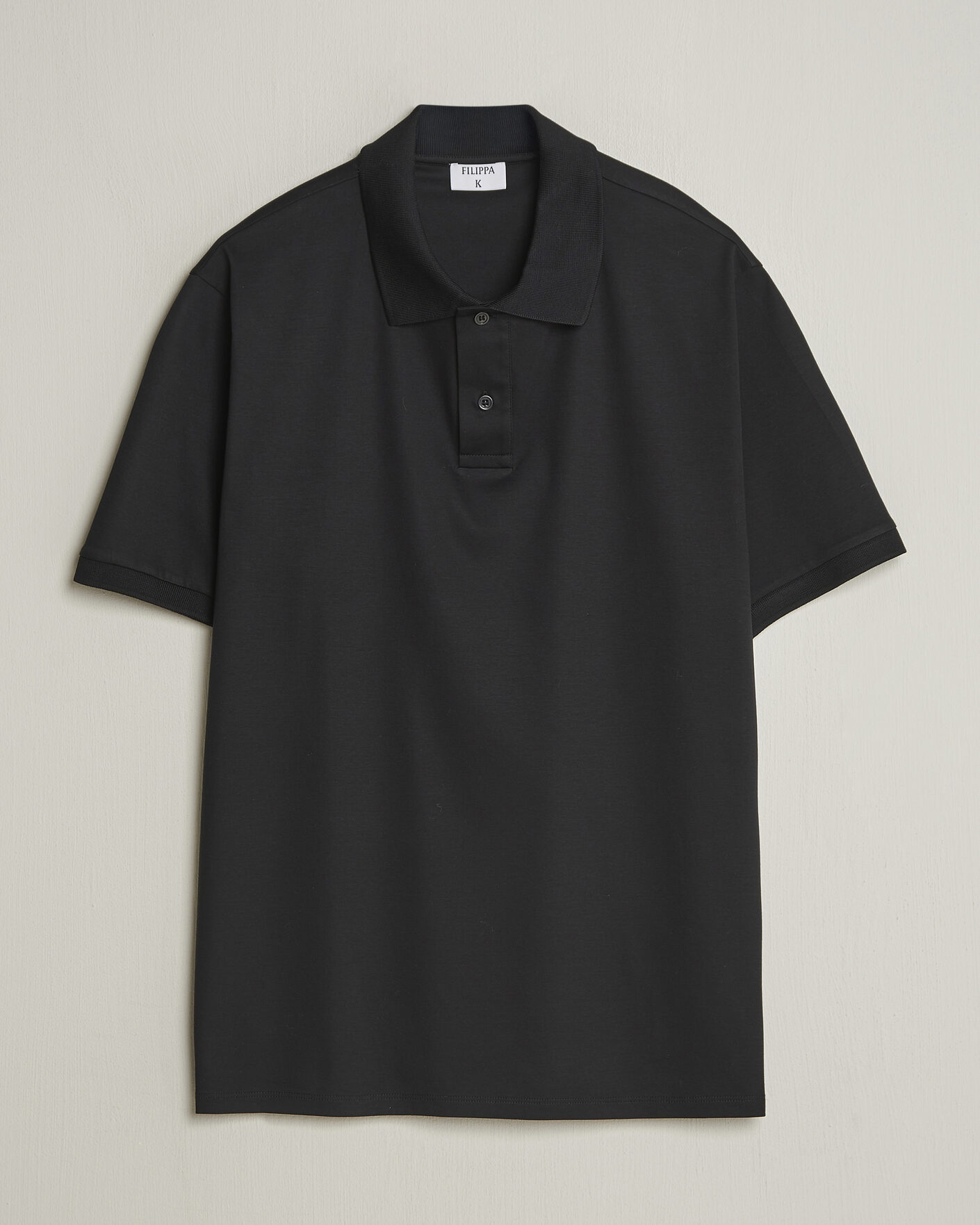 Herr | Pikéer | Filippa K | Technical Cotton Polo Black