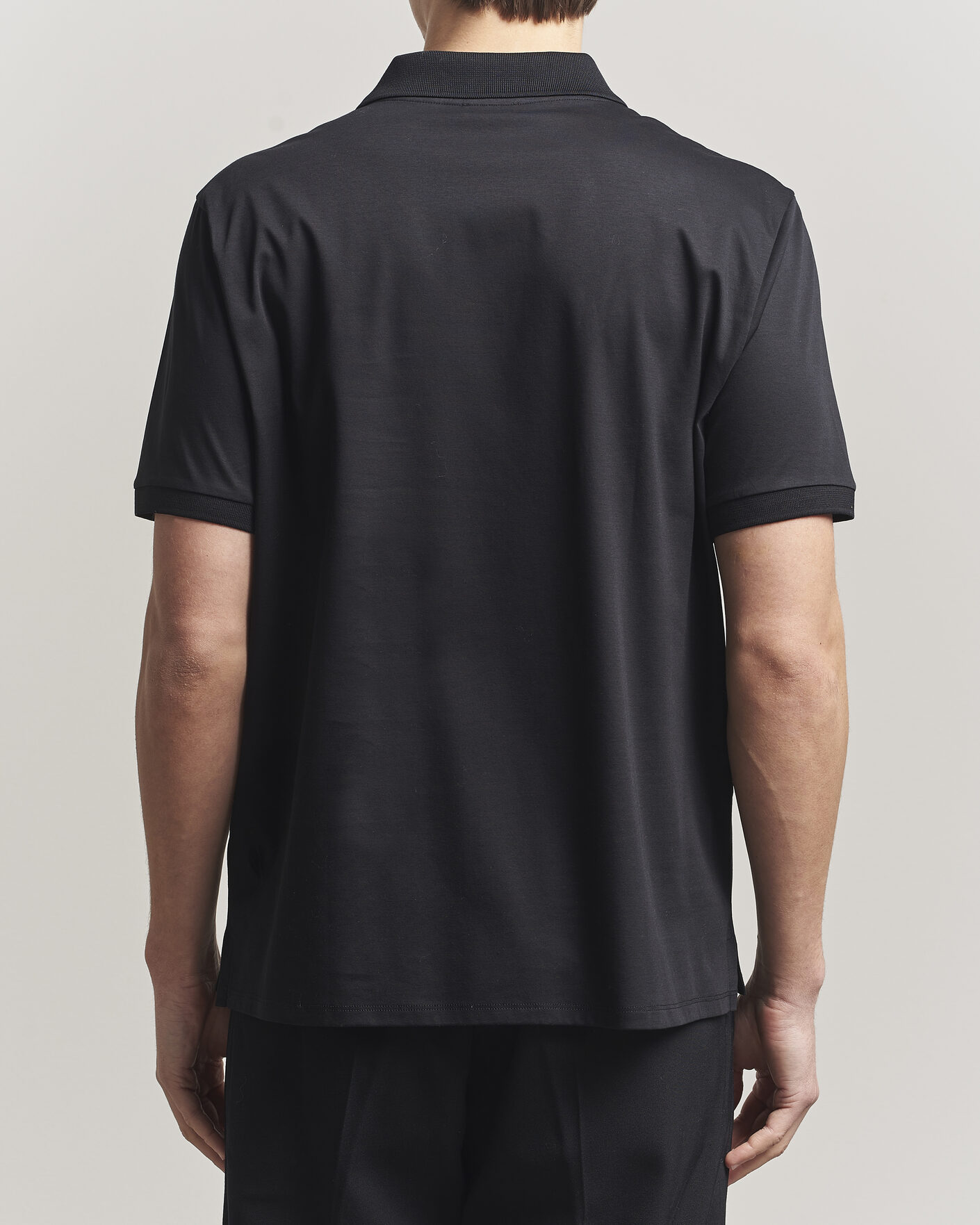 Herr | Pikéer | Filippa K | Technical Cotton Polo Black