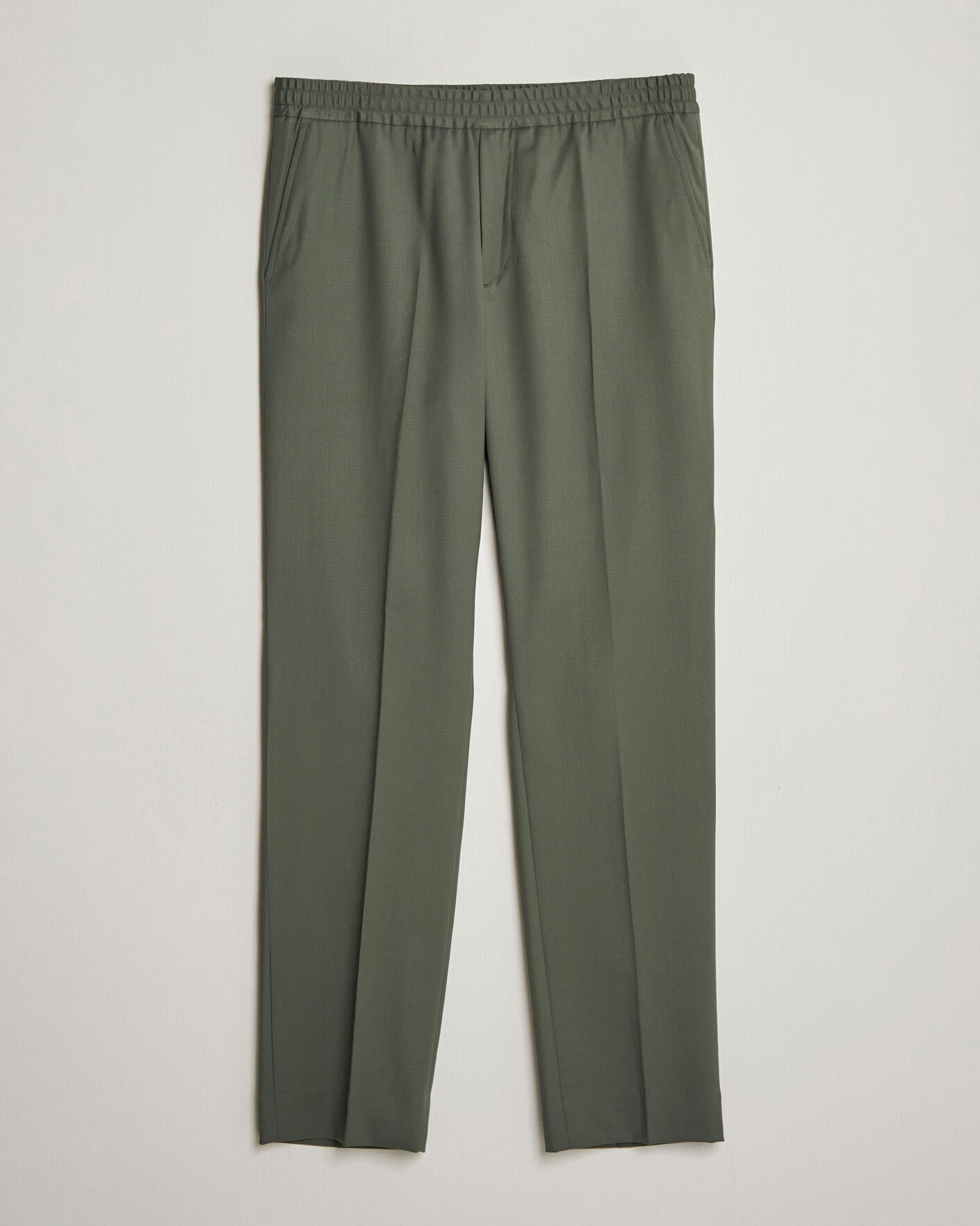 Herr | Byxor | Filippa K | Theo Relaxed Wool Trousers Grey Green