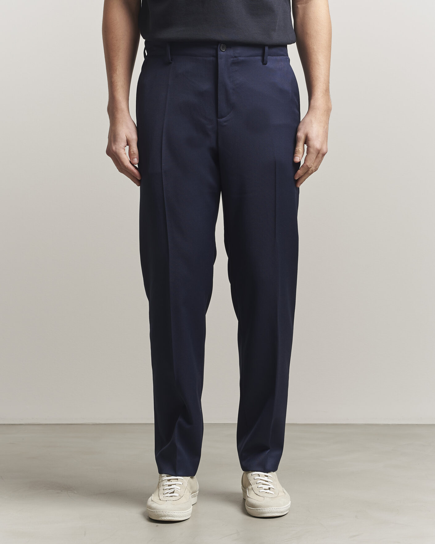 Herr | Byxor | Filippa K | Troy Tailored Drawstring Trousers Ink Navy