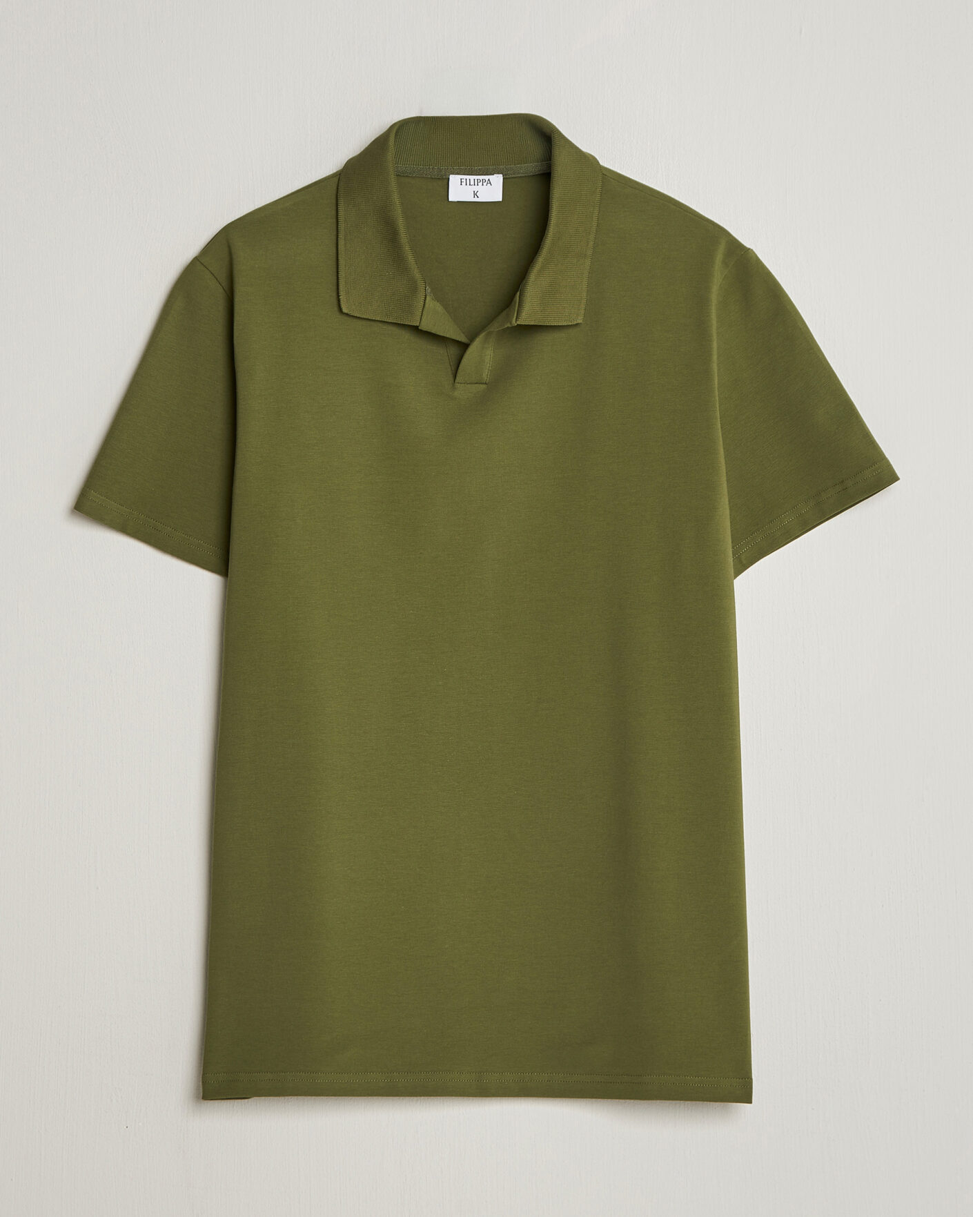 Herr | Pikéer | Filippa K | Soft Lycra Polo T-Shirt Laurel Green
