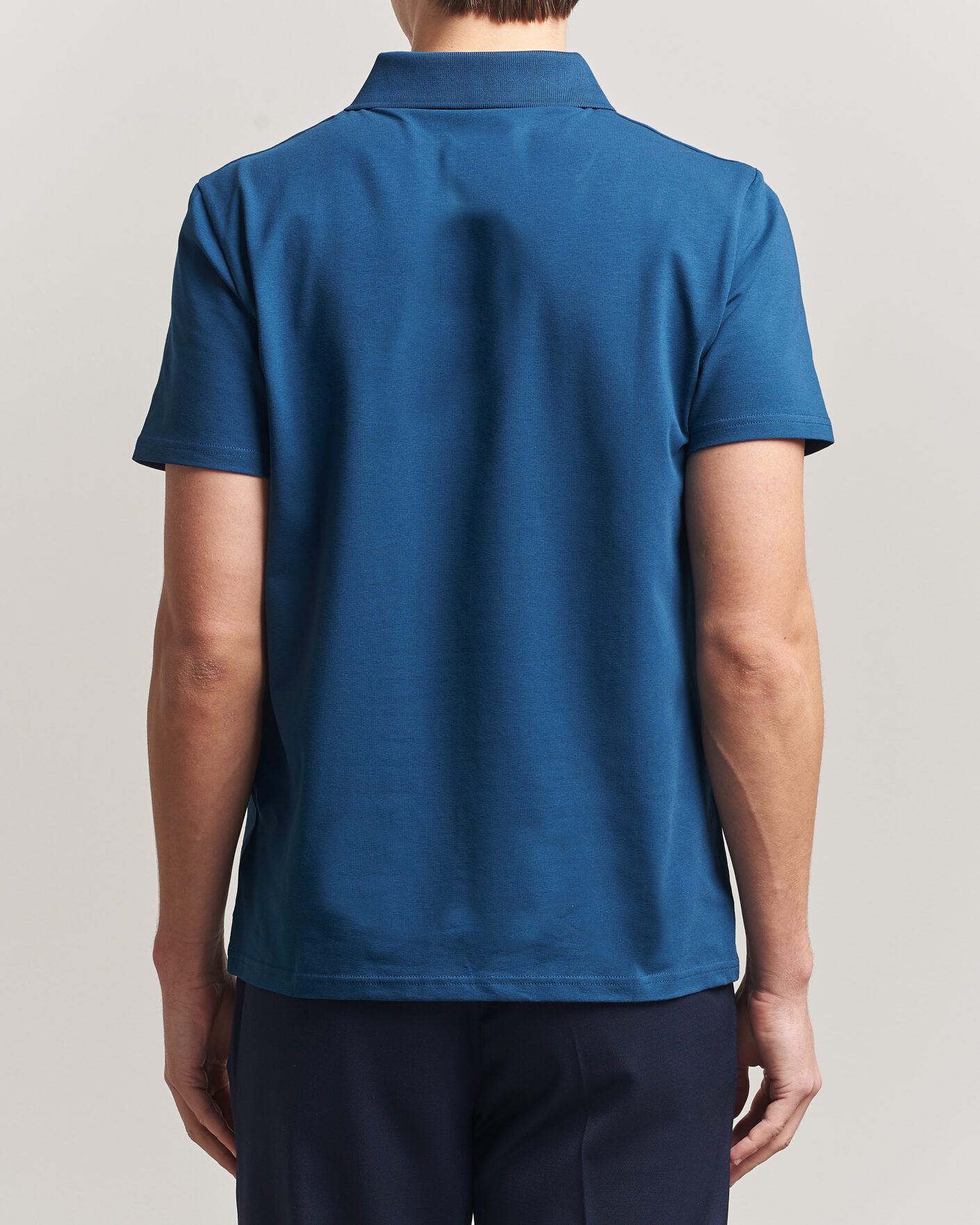 Herr | Pikéer | Filippa K | Soft Lycra Polo T-Shirt Night Teal