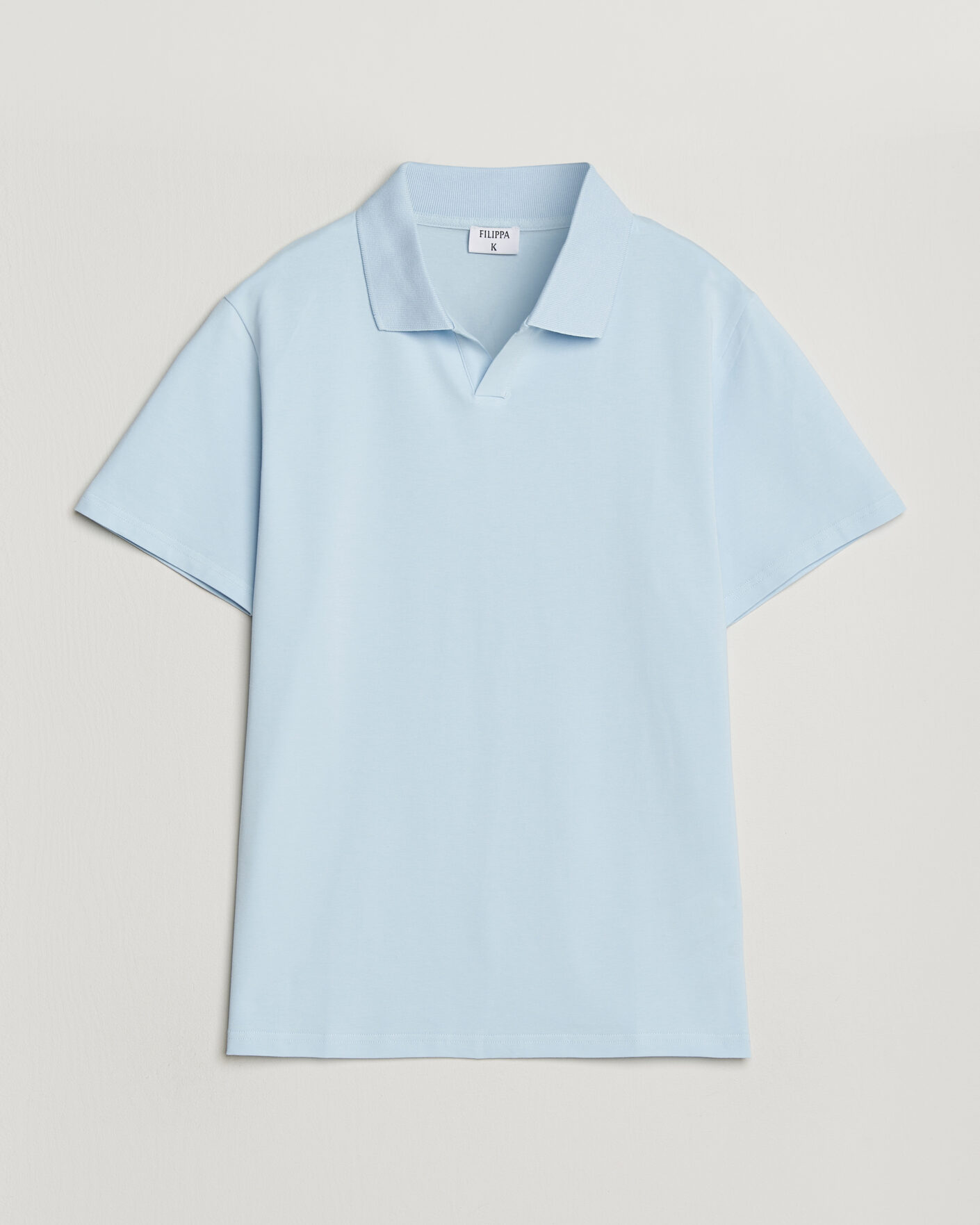 Herr | Pikéer | Filippa K | Soft Lycra Polo T-Shirt Frost Blue
