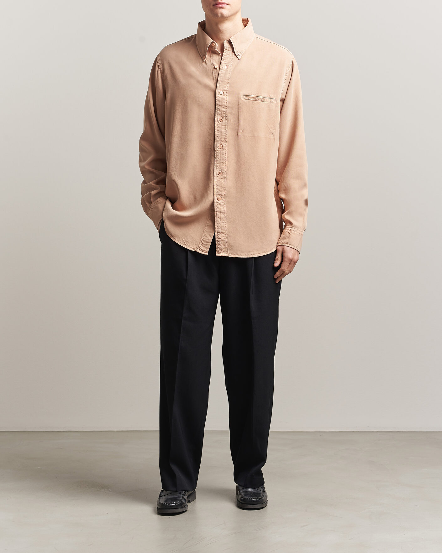 Herr | Skjortor | Filippa K | Zack Lyocell Shirt Beige