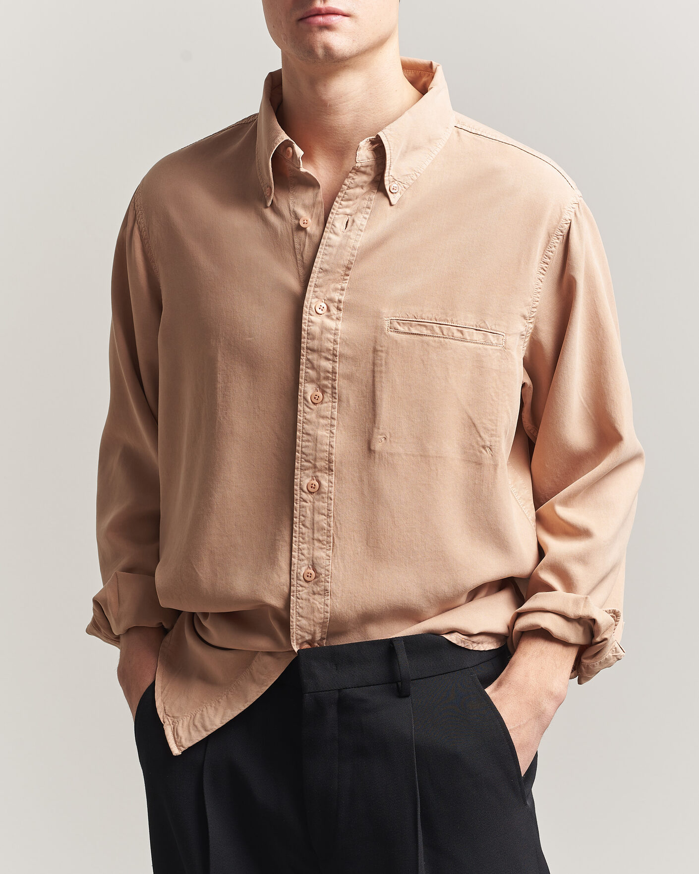 Herr | Skjortor | Filippa K | Zack Lyocell Shirt Beige