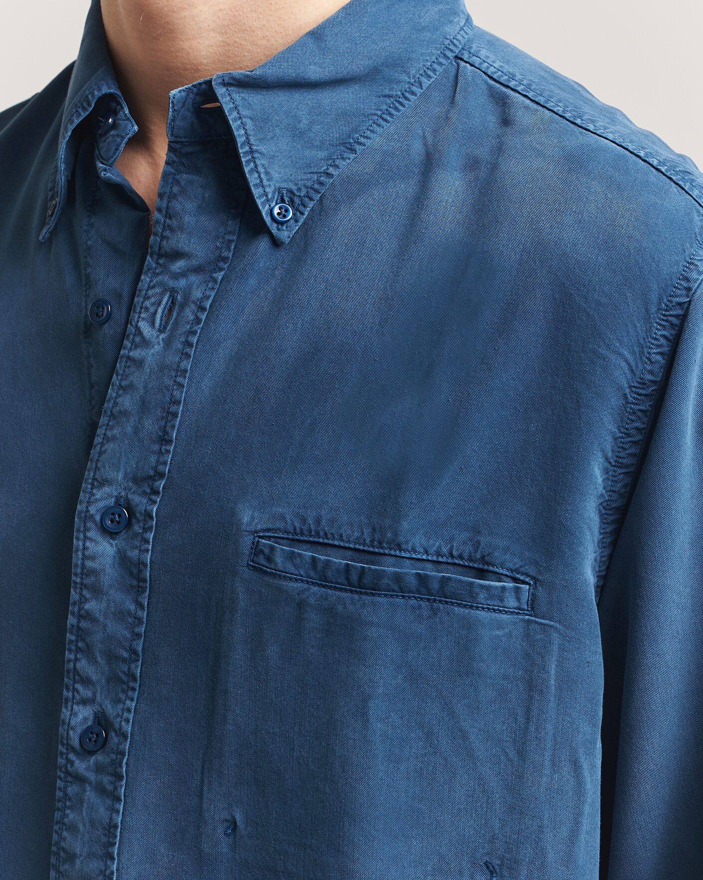 Herr | Skjortor | Filippa K | Zack Lyocell Shirt Night Teal