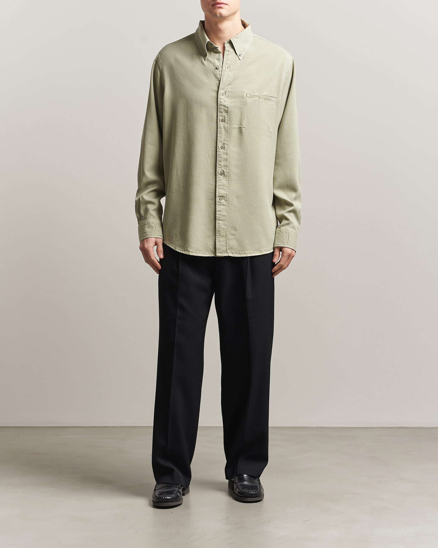 Herr | Skjortor | Filippa K | Zack Lyocell Shirt Light Green