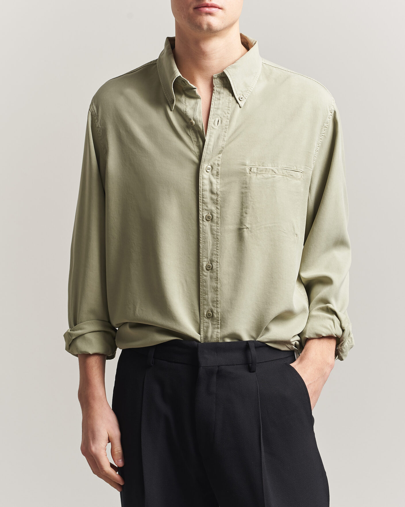 Herr | Skjortor | Filippa K | Zack Lyocell Shirt Light Green