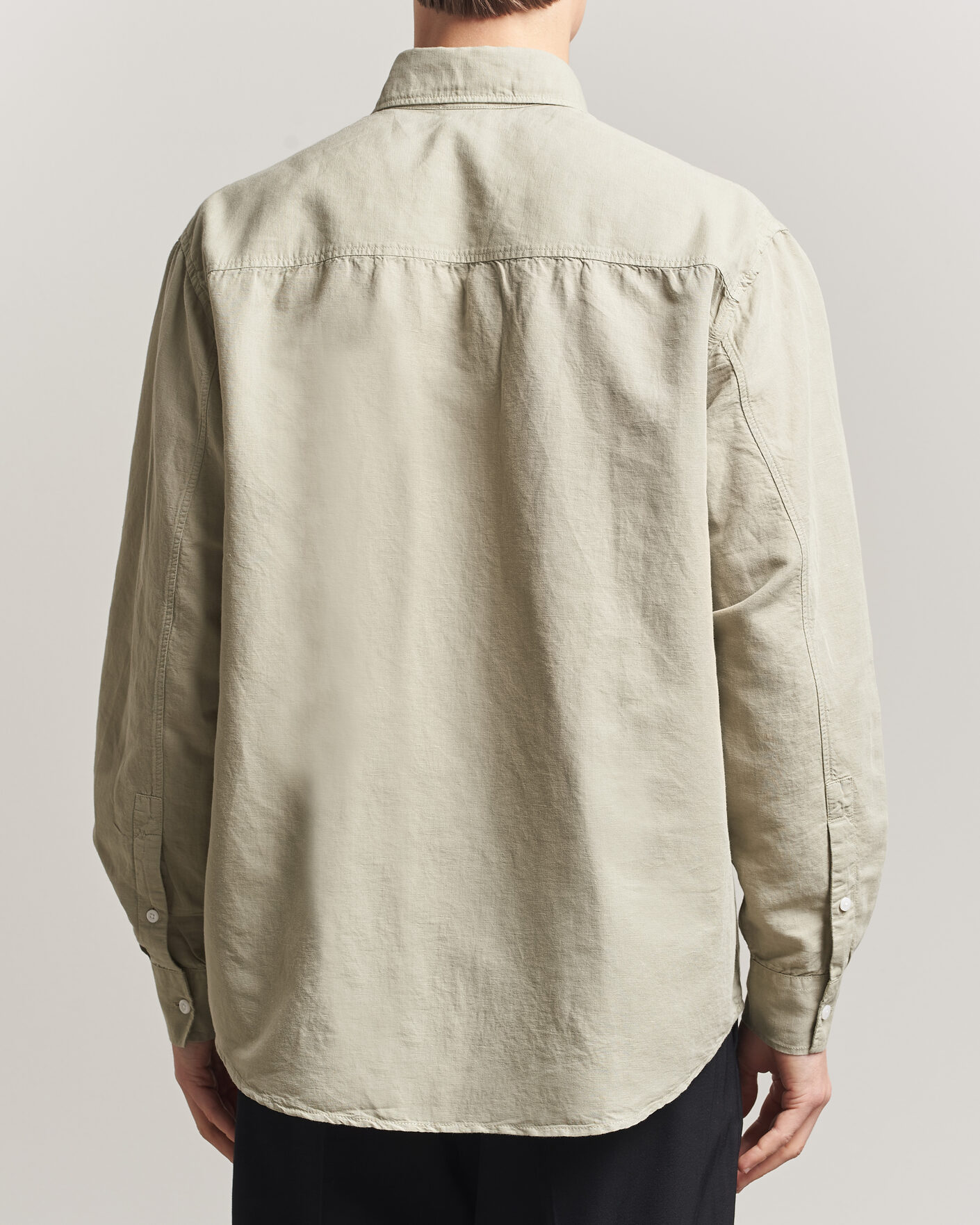 Herr | Skjortor | Filippa K | Relaxed Cotton/Linen Shirt Light Green