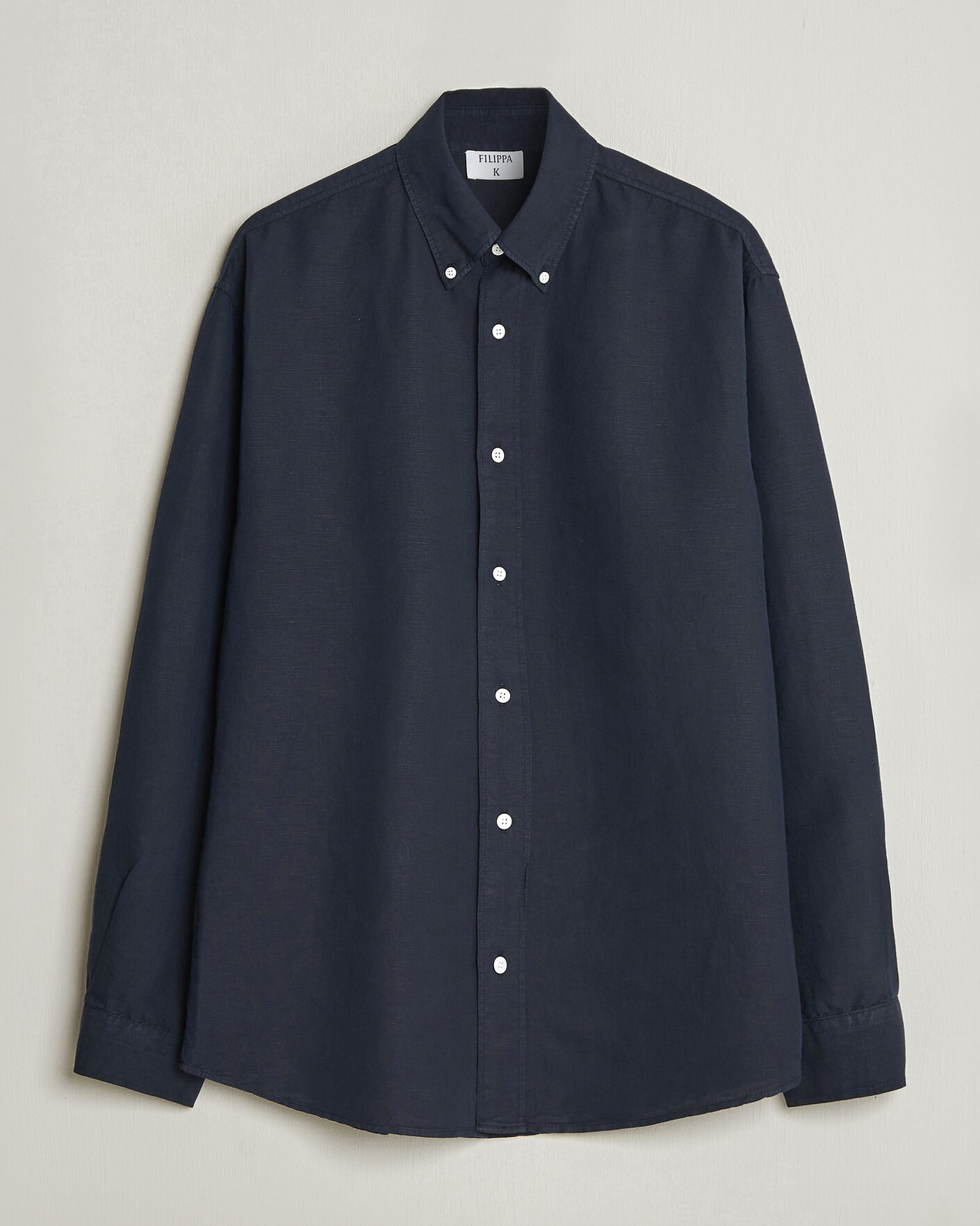 Herr | Skjortor | Filippa K | Relaxed Cotton/Linen Shirt Navy